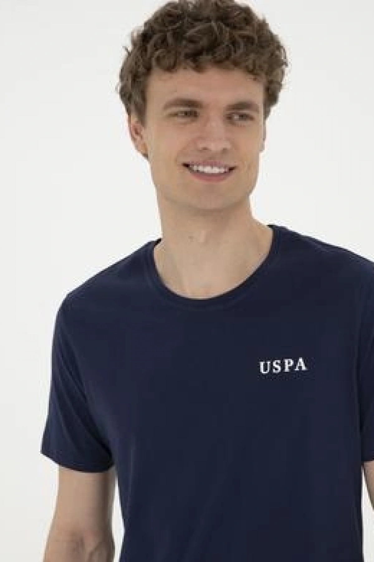 U.S.POLO Erkek Regular Fit Bisiklet Yaka Lacivert Tişört