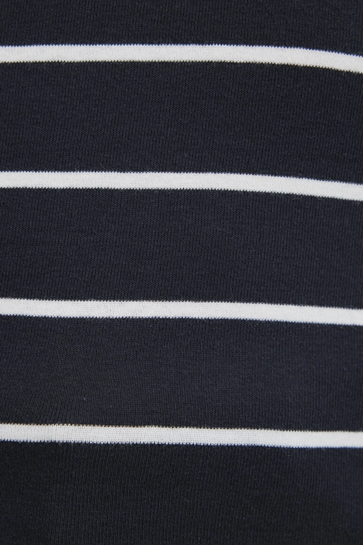 MAVİ Yarı Düğmeli Çizgili Lacivert Tişört
