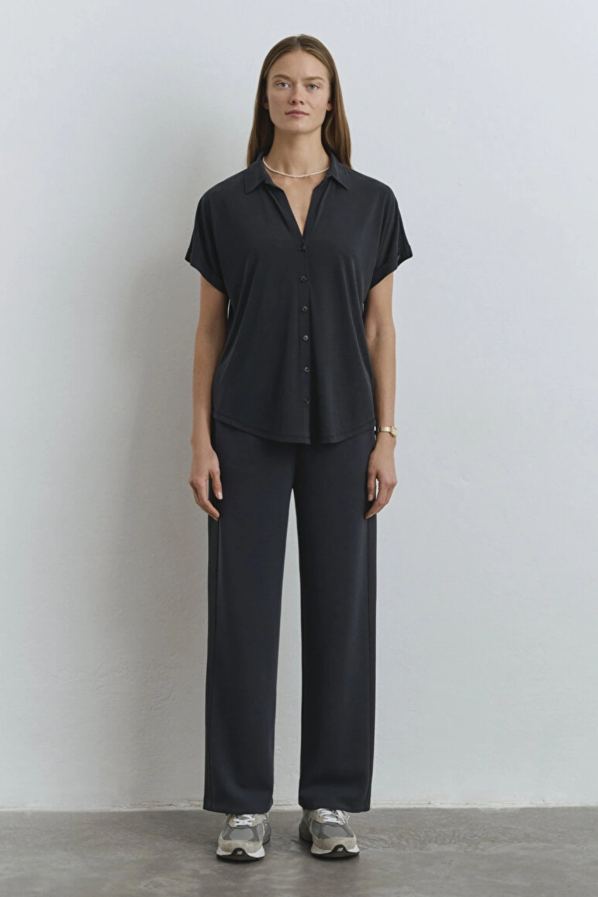 MAVİ Soft-Premium Antrasit (TENCEL™) Modal Karışımlı Gömlek