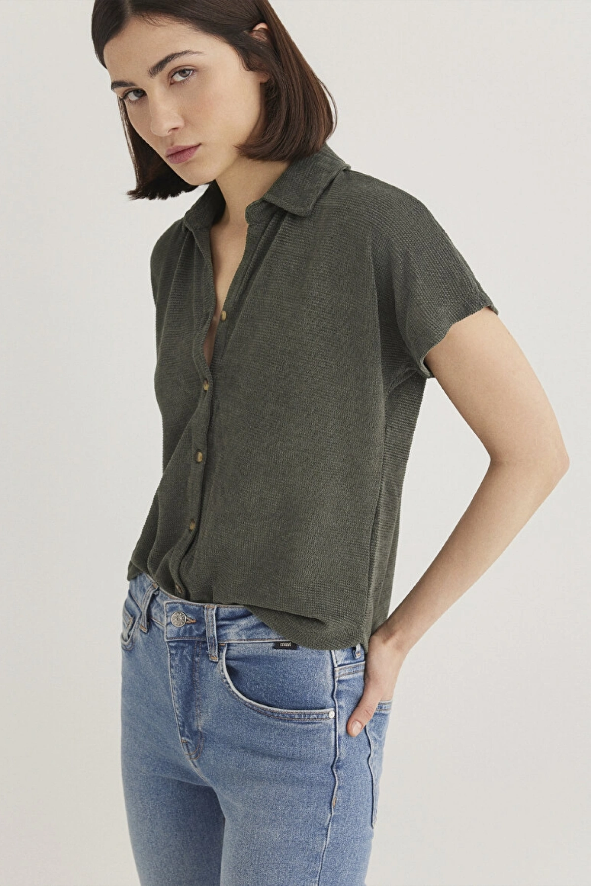 MAVİ Lux Touch Yeşil Polo Tişört