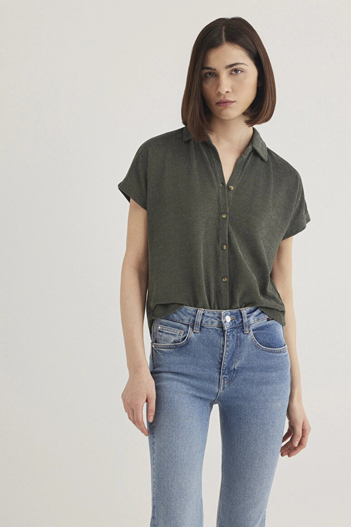 MAVİ Lux Touch Yeşil Polo Tişört