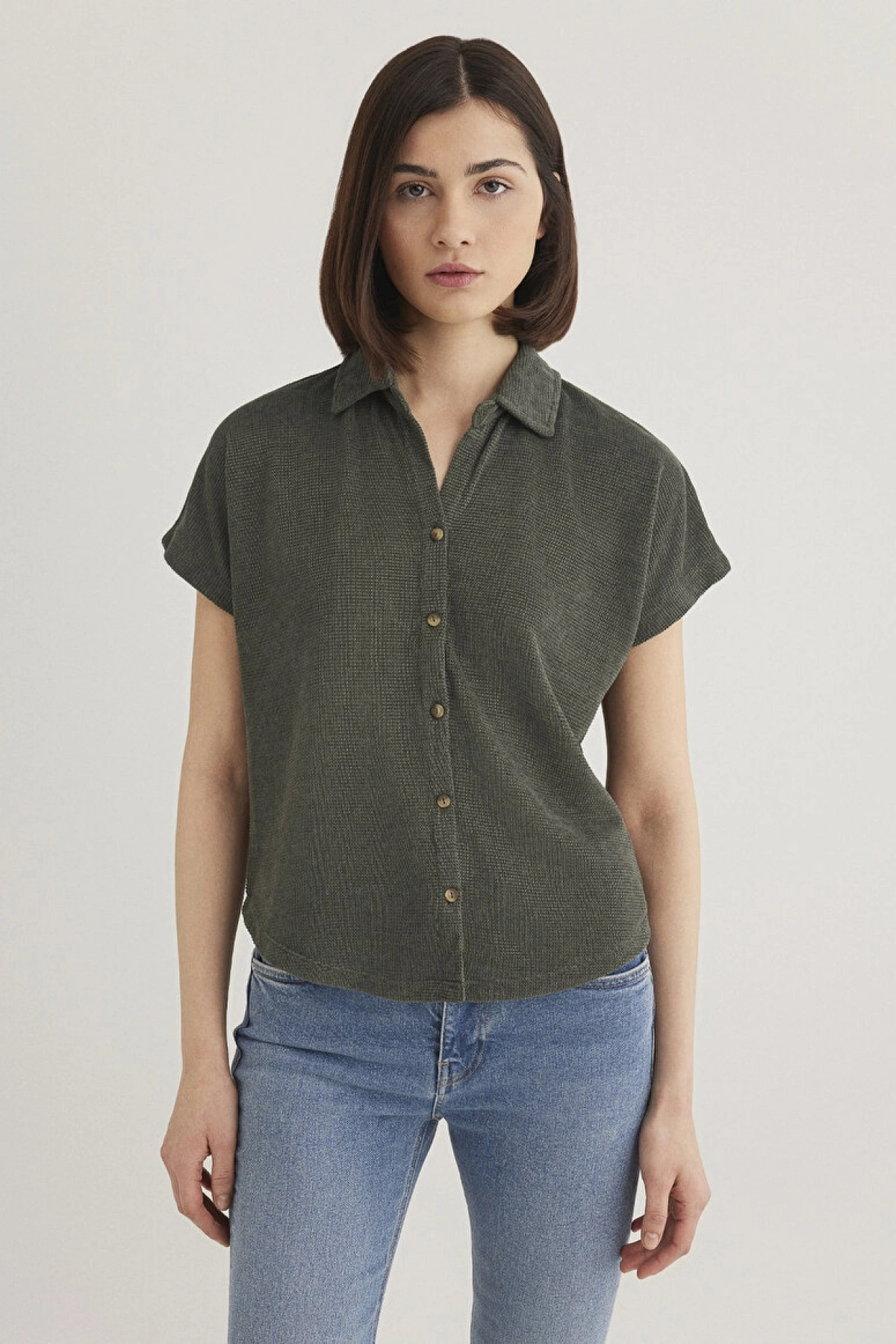 MAVİ Lux Touch Yeşil Polo Tişört