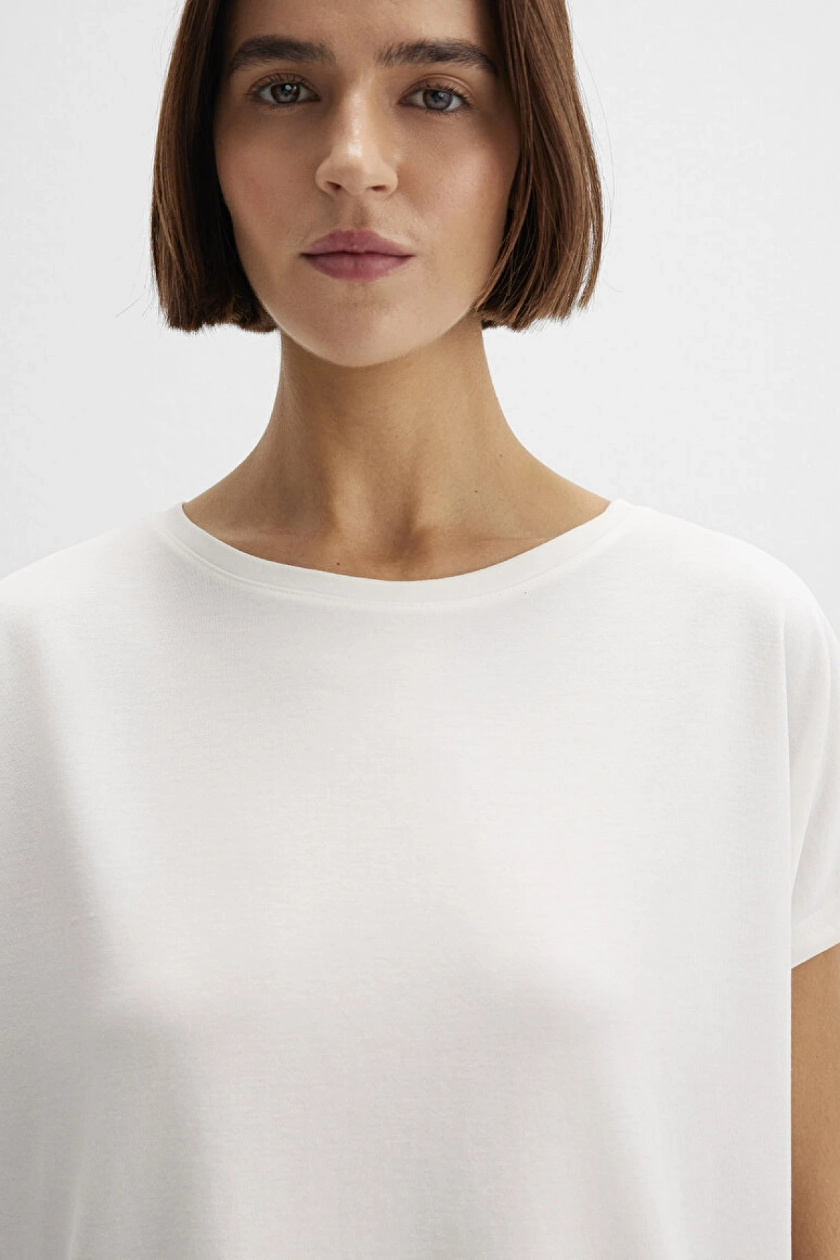 MAVİ Soft-Premium Ekru (TENCEL™) Modal Karışımlı Basic Tişört