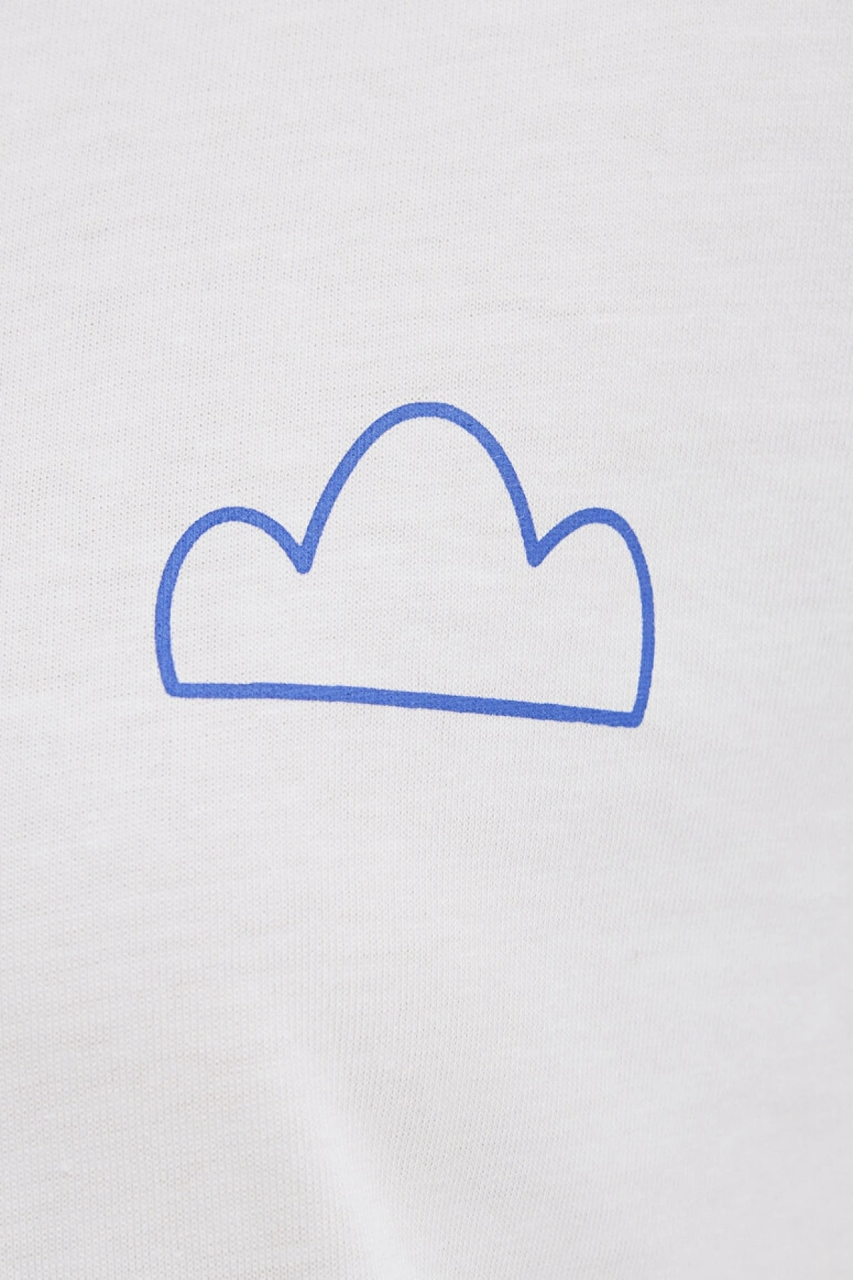 MAVİ KADIN BASKILI TİŞÖRT Kırık Beyaz