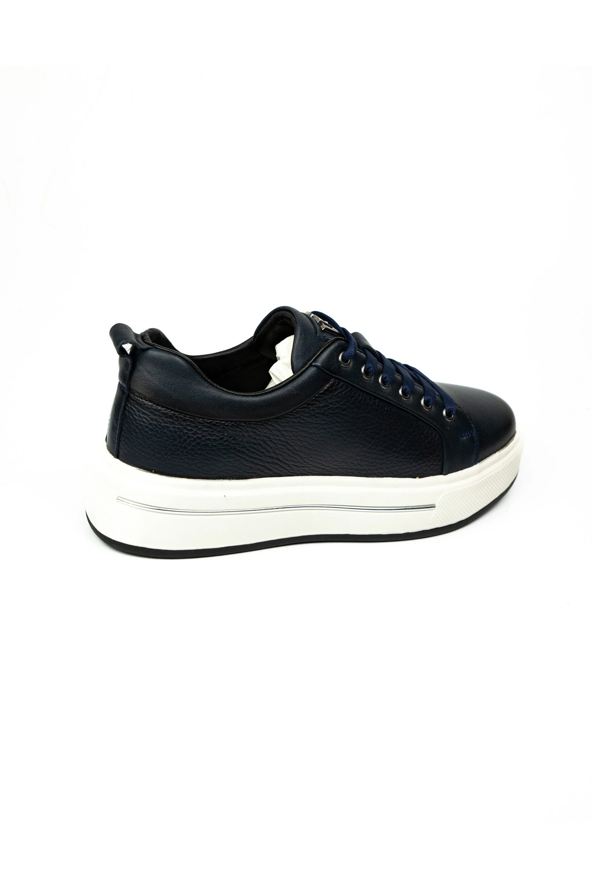 Voyager 054 Lacivert Deri Erkek Sneaker Ayakkabı