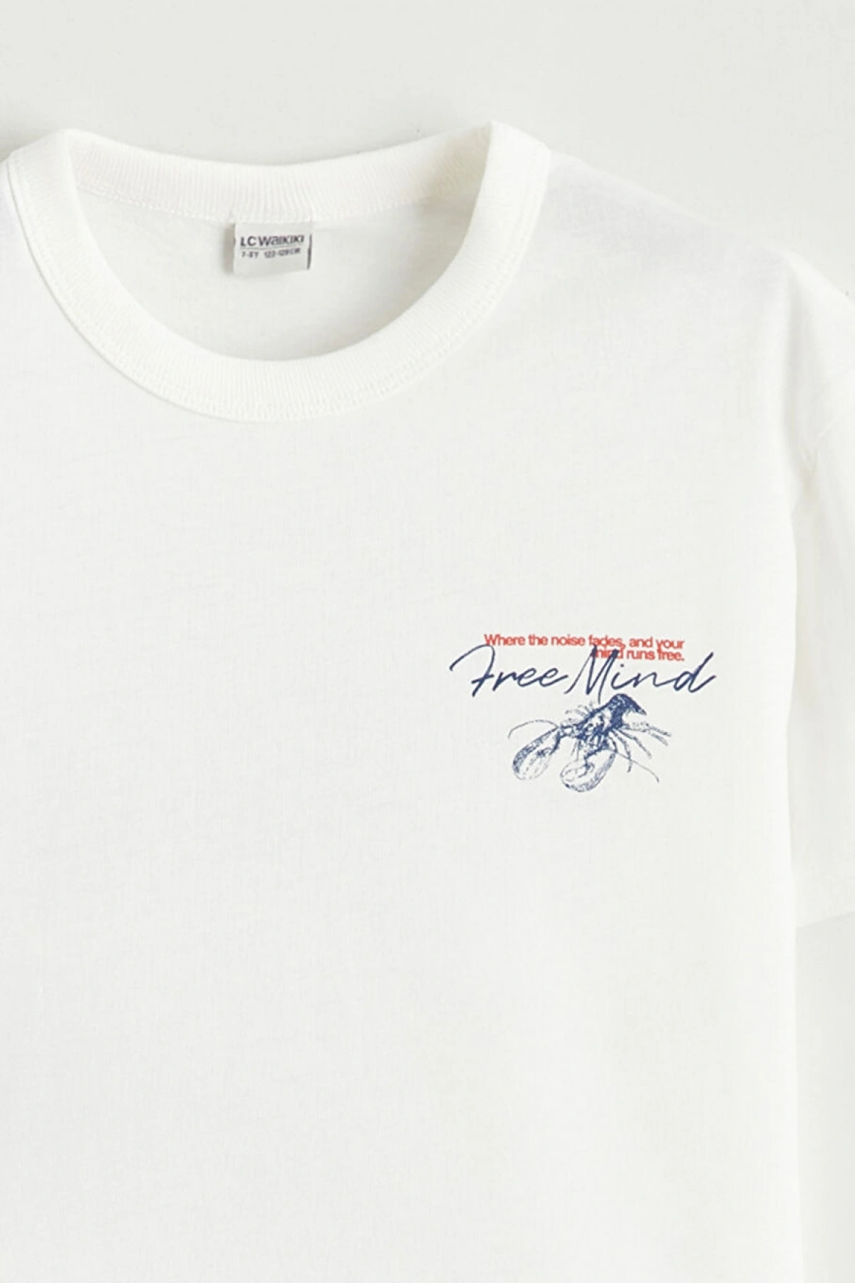 CW Kids Ekru Baskılı Erkek Çocuk Tişört