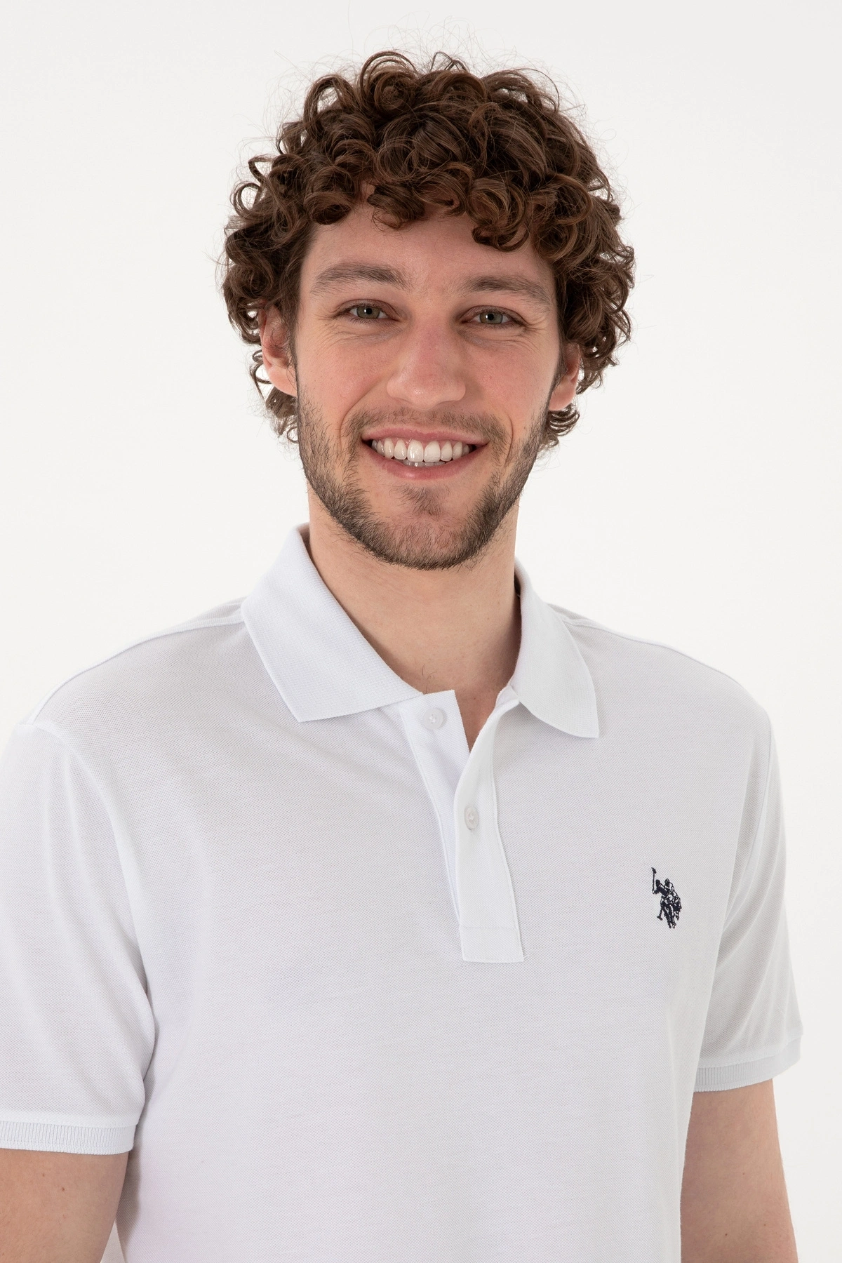 U.S. Polo Assn. POLO YAKA DOKUMA KUMAŞ T-SHİRT