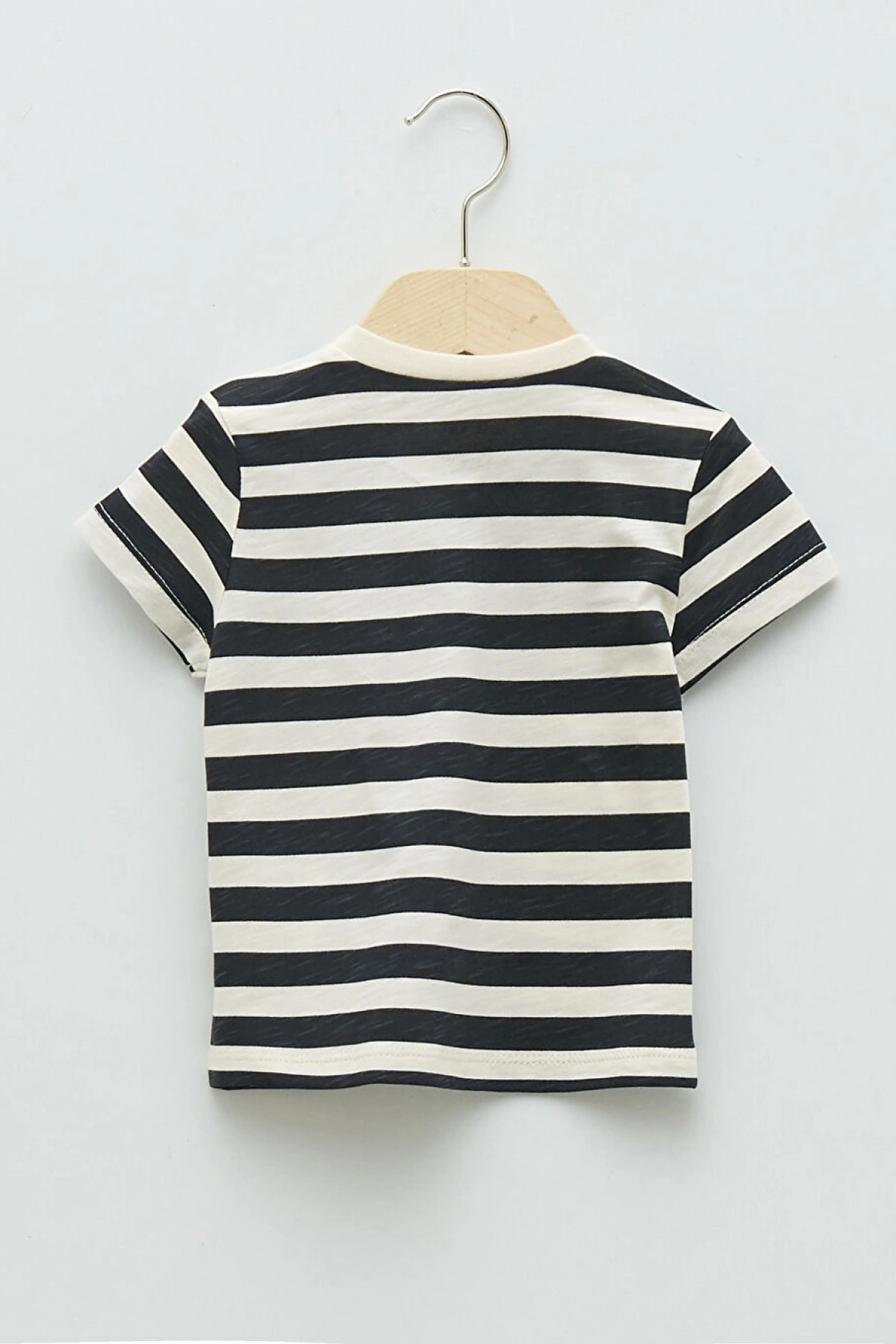 LCW baby Ekru Bisiklet Yaka Kısa Kollu Erkek Bebek Tişört 3lü