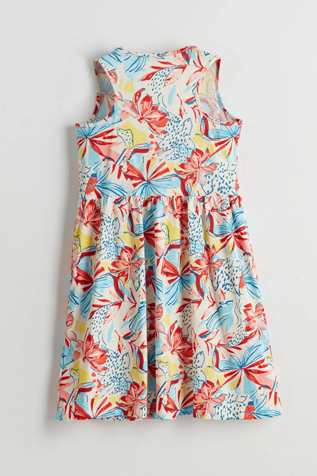 LCW Kids Bisiklet Yaka Kız Çocuk Elbise