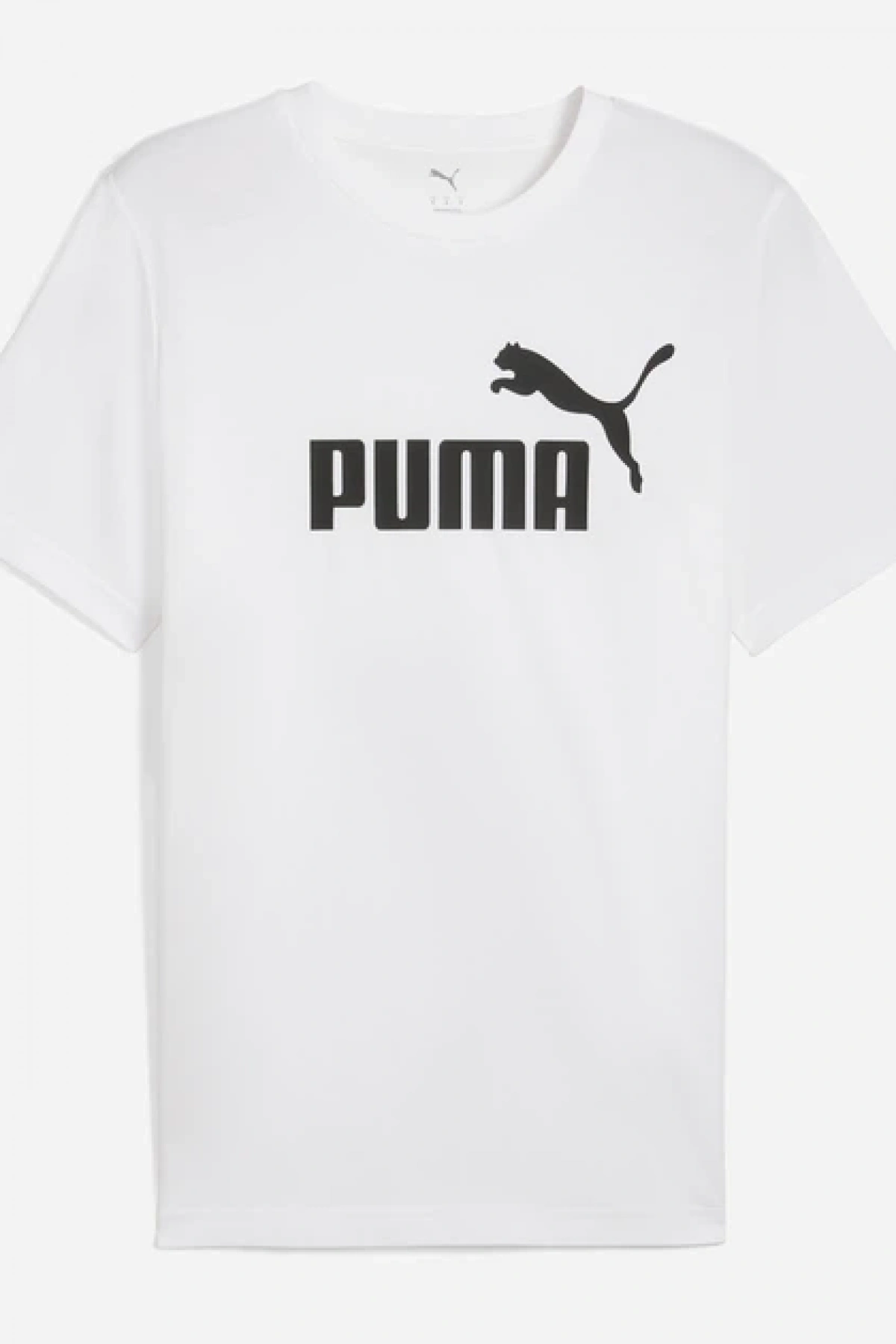 PUMA Erkek uzun pamuklu tişört Puma Ess No. 1 Logo Beyaz baskılı