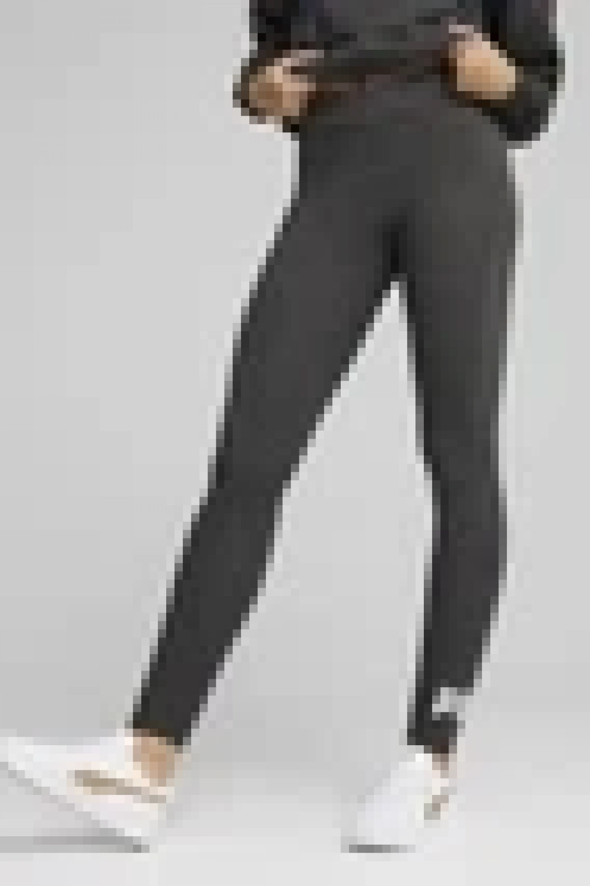 Puma Ess No. 1 Logo Kadın Fitness Taytı  Koyu Gri Melanj