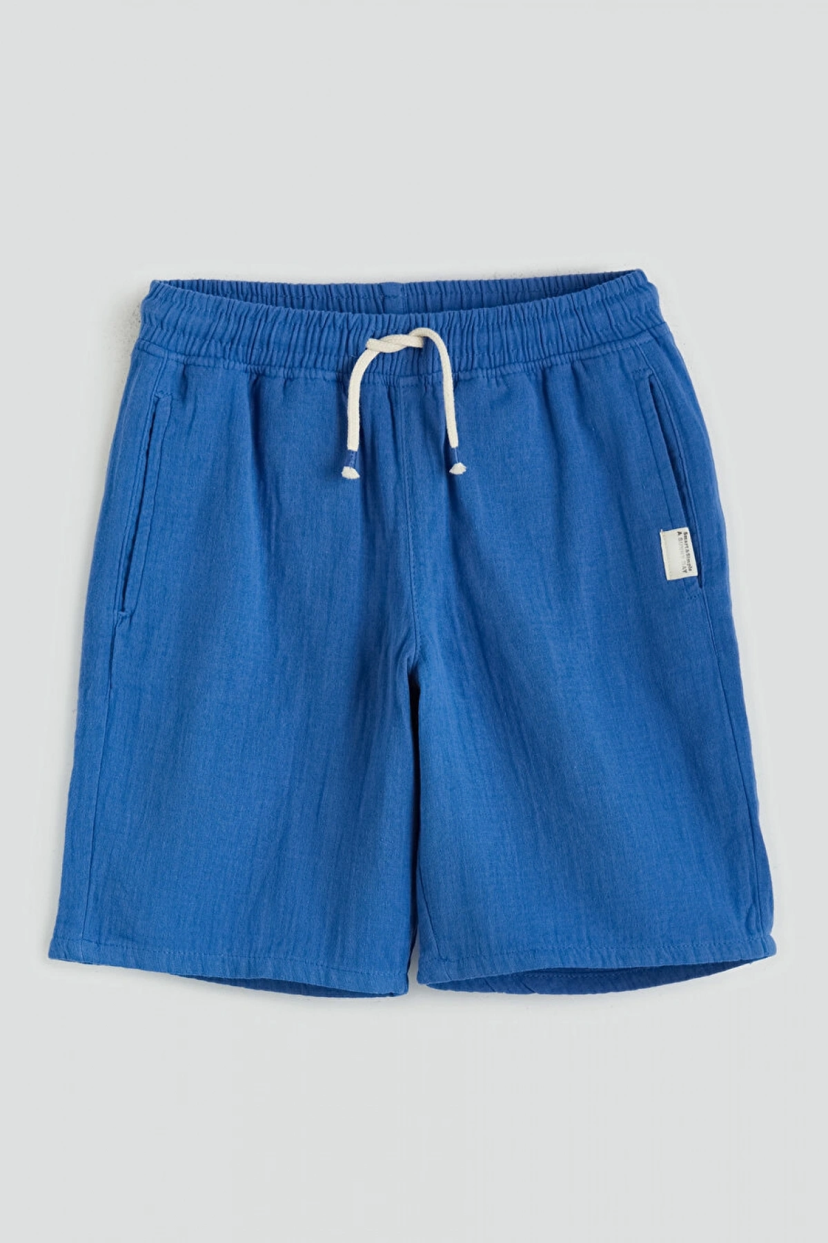 LCW Kids Mavi Beli Lastikli Erkek Çocuk Şort