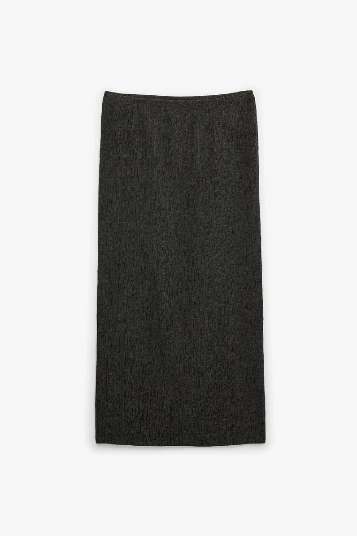 KOTON Bürümcük Kumaş Slim Fit Fiyonk Detaylı Midi Etek