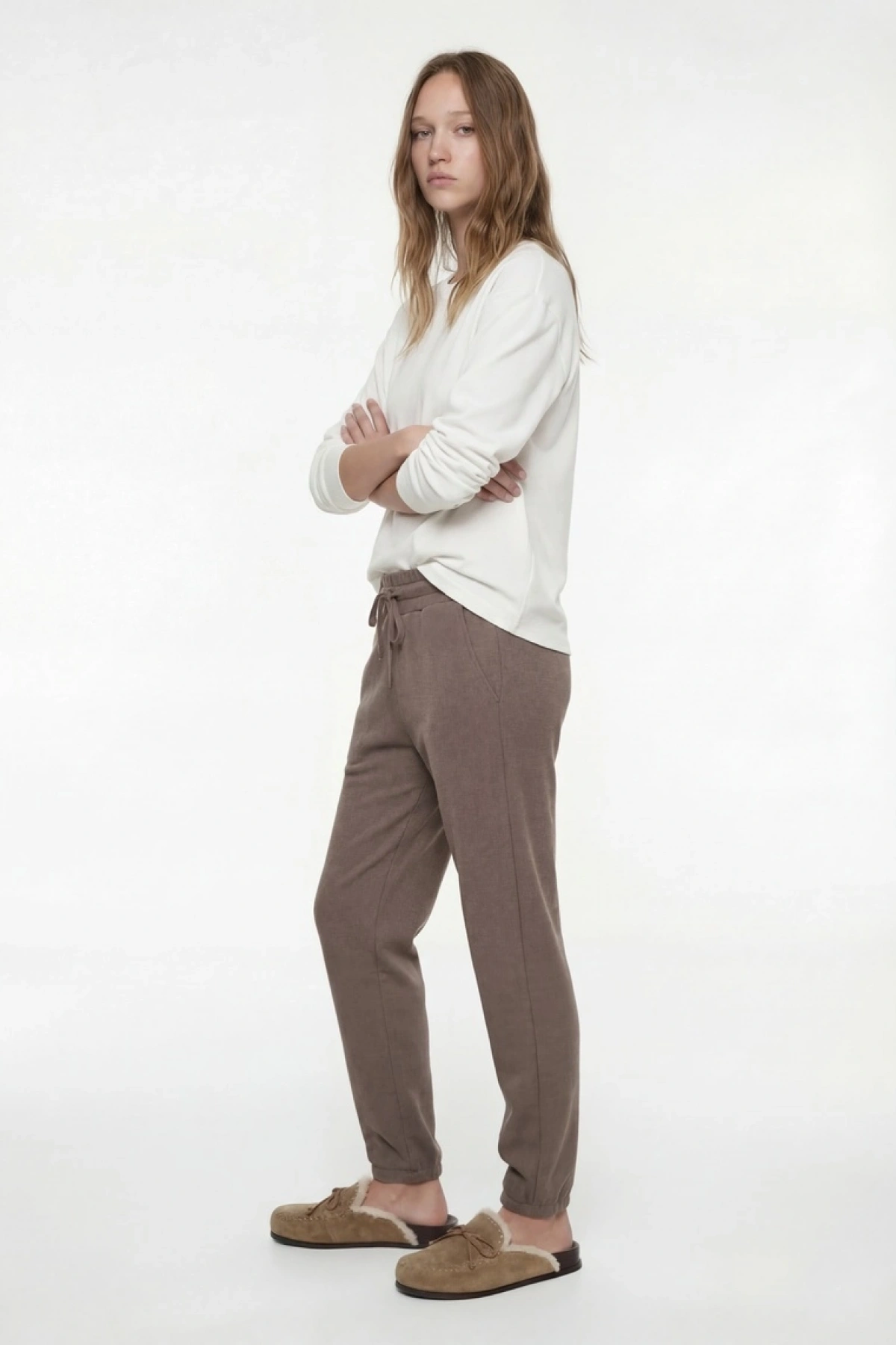 KOTON Cep Detaylı Dokulu Beli Bağlamalı Pijama Altı