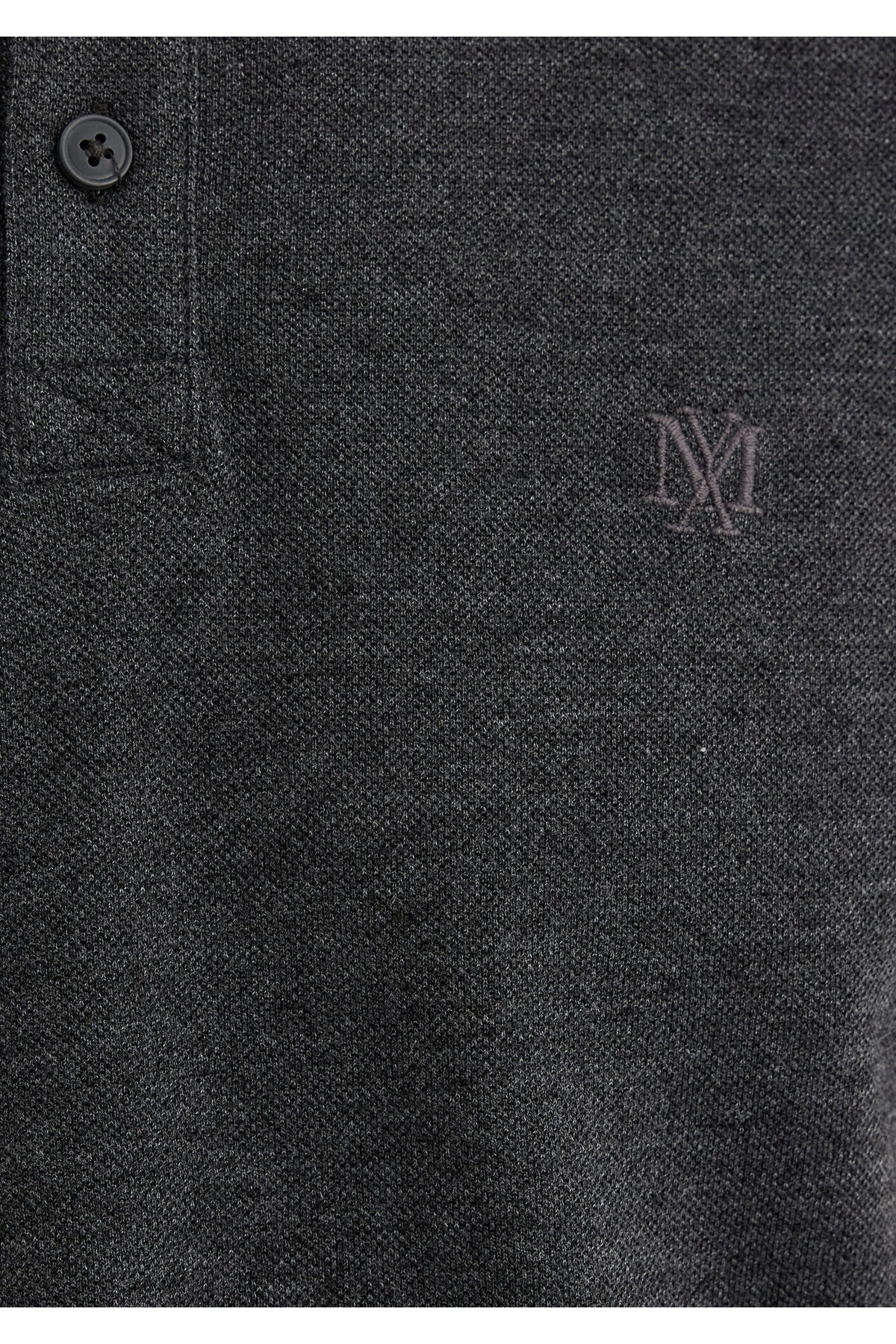 Mavi Antrasit Polo Tişört Slim Fit / Dar Kesim