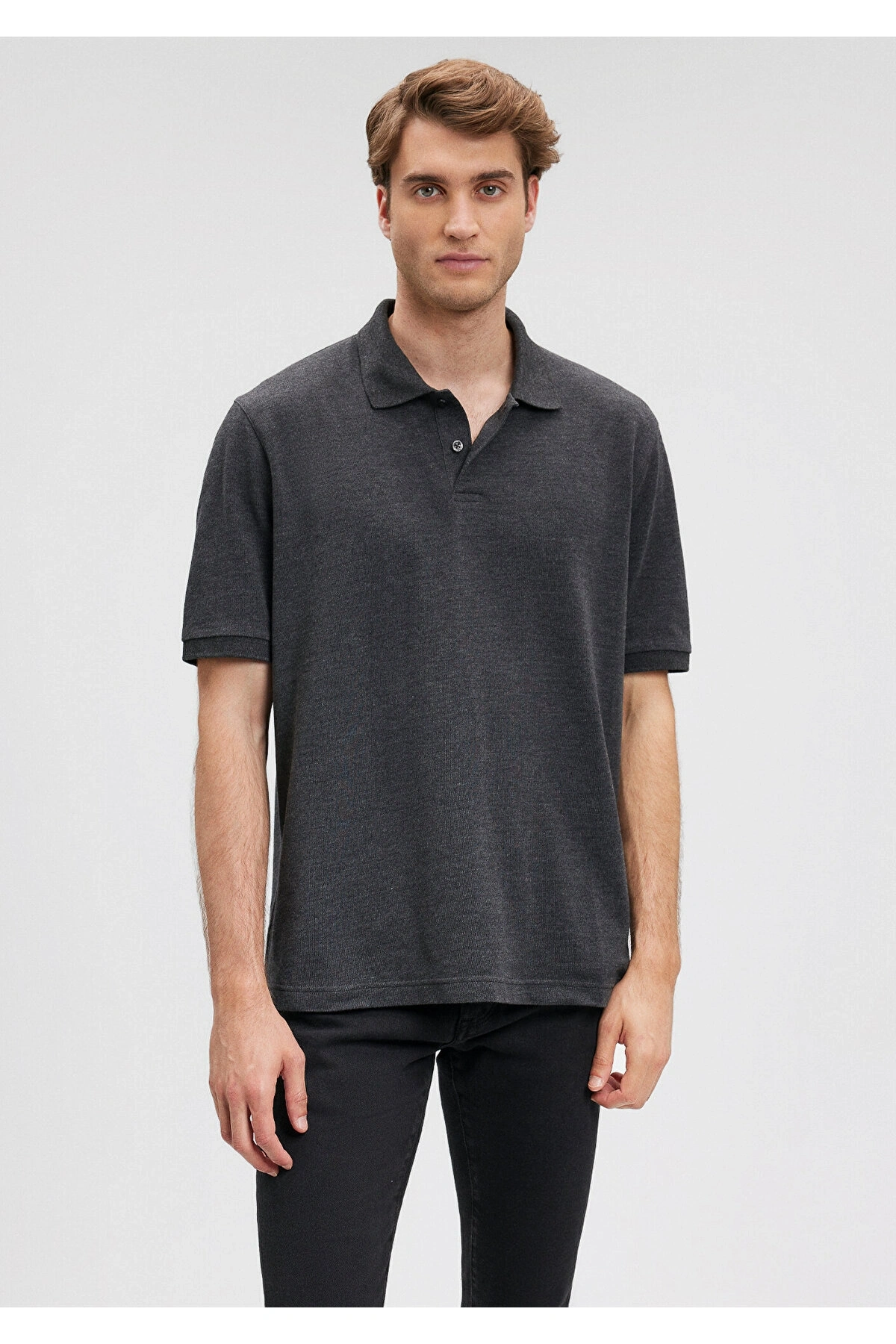 Mavi Antrasit Polo Tişört Regular Fit / Normal Kesim