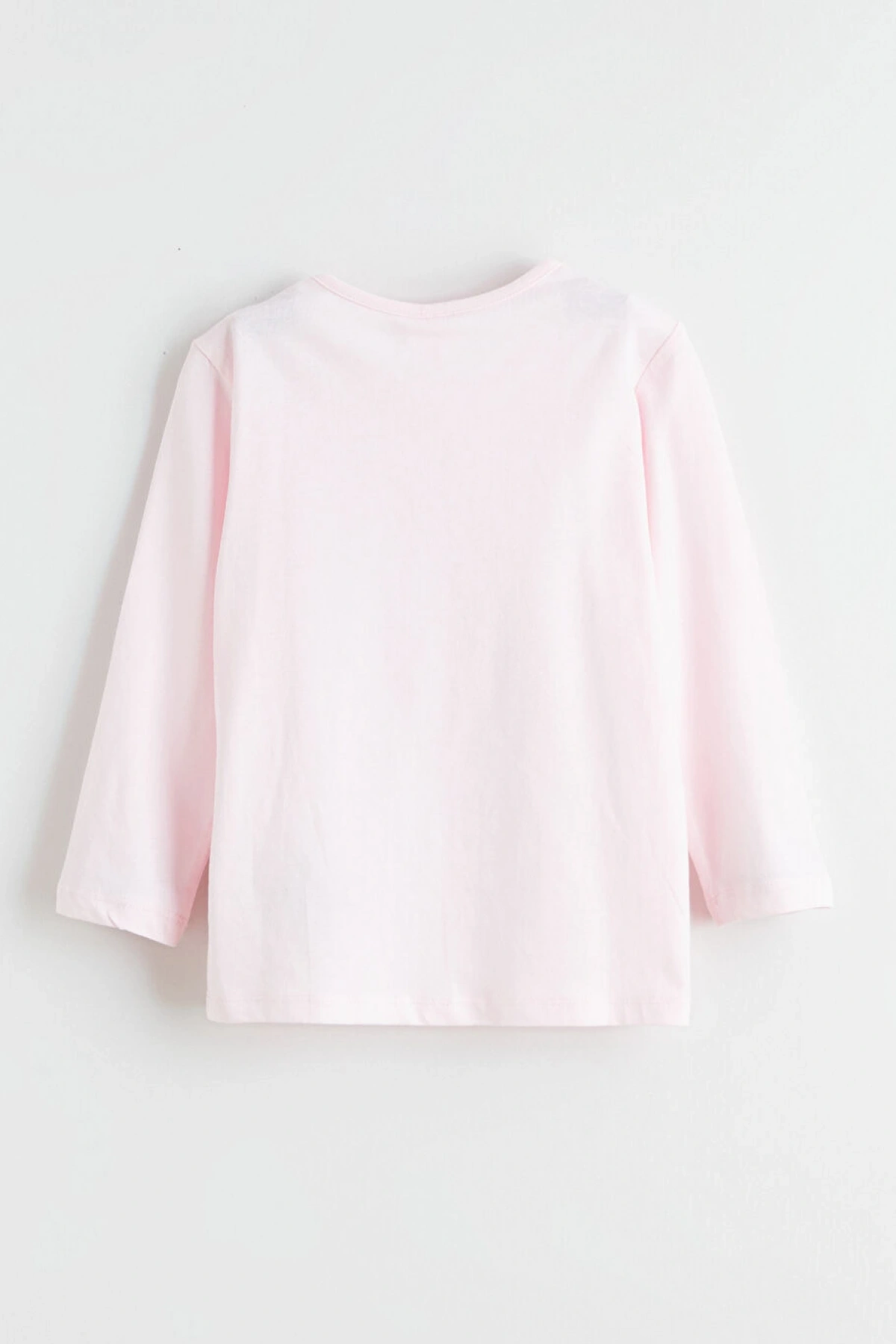 LCW Kids Pembe Bisiklet Yaka Baskılı Kız Çocuk Pijama Takım