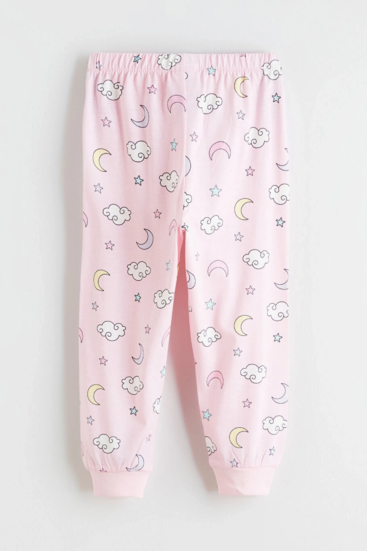 LCW Kids Pembe Bisiklet Yaka Baskılı Kız Çocuk Pijama Takım