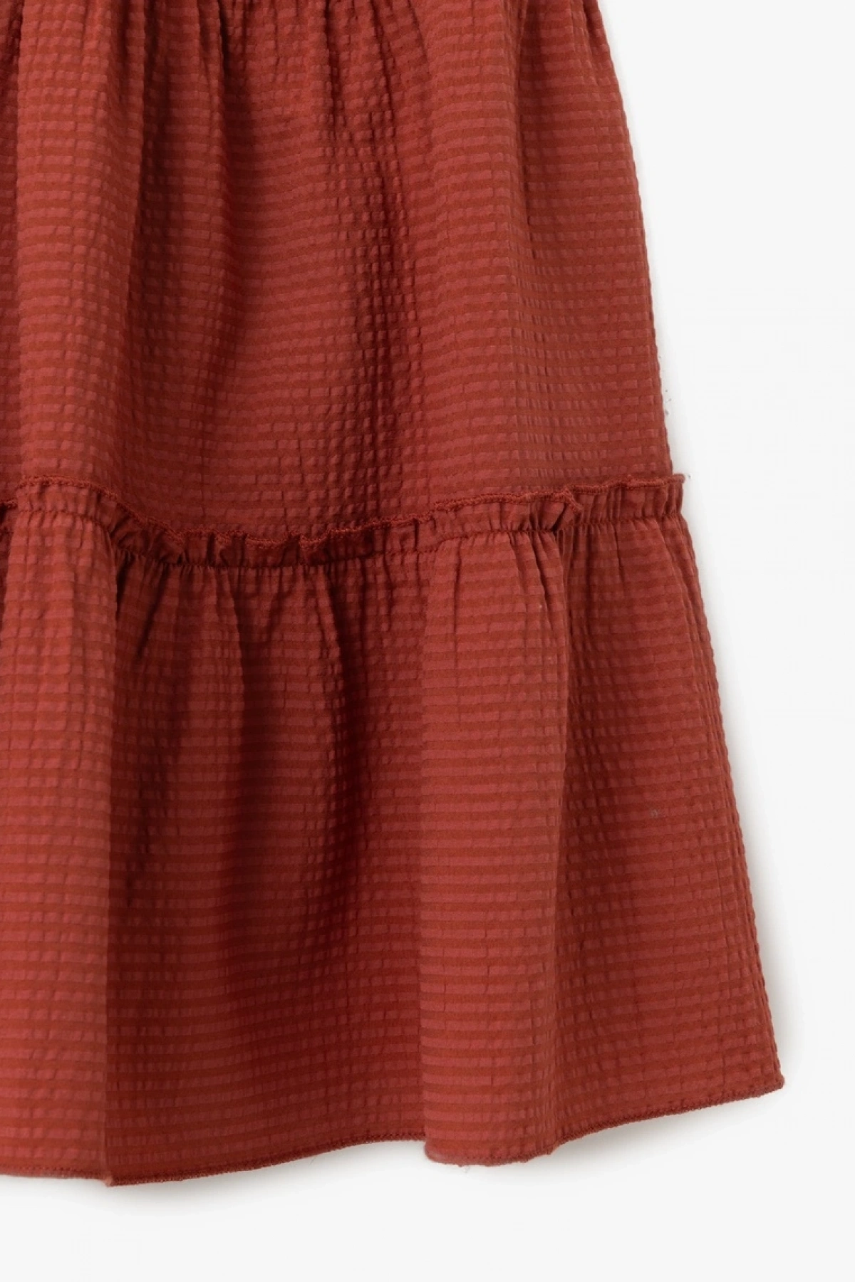 KOTON Askılı V Yaka Katlı Gipeli Volanlı Mini Elbise