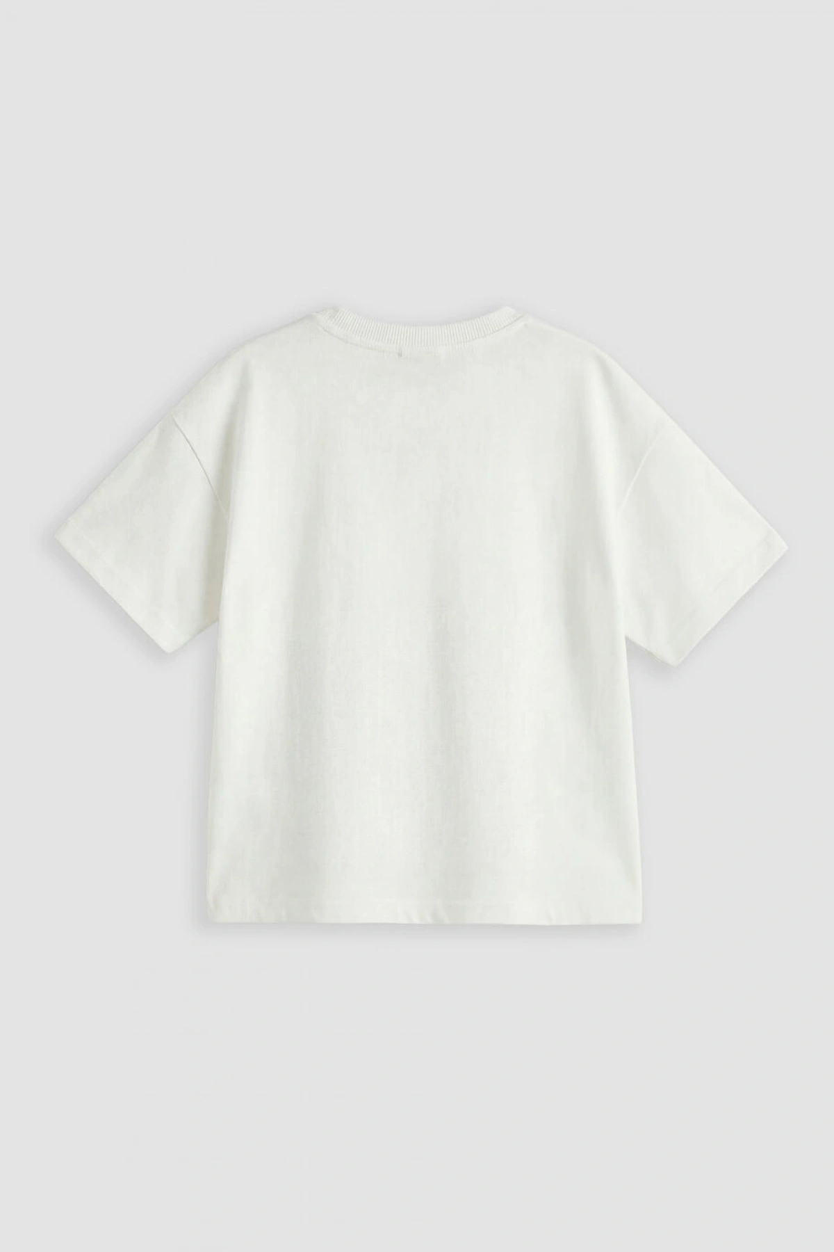 LCW baby Ekru Baskılı Erkek Çocuk Tişört Ve Şort 2li Takım