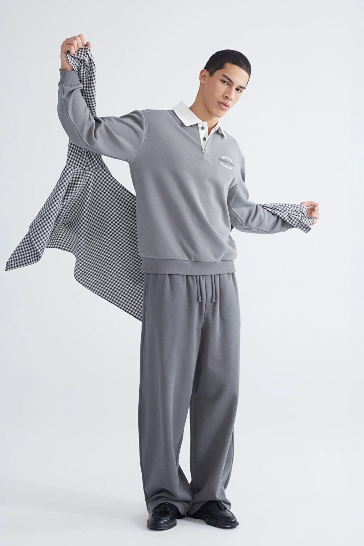 XSIDE Antrasit Rahat Kalıp Erkek Eşofman Altı