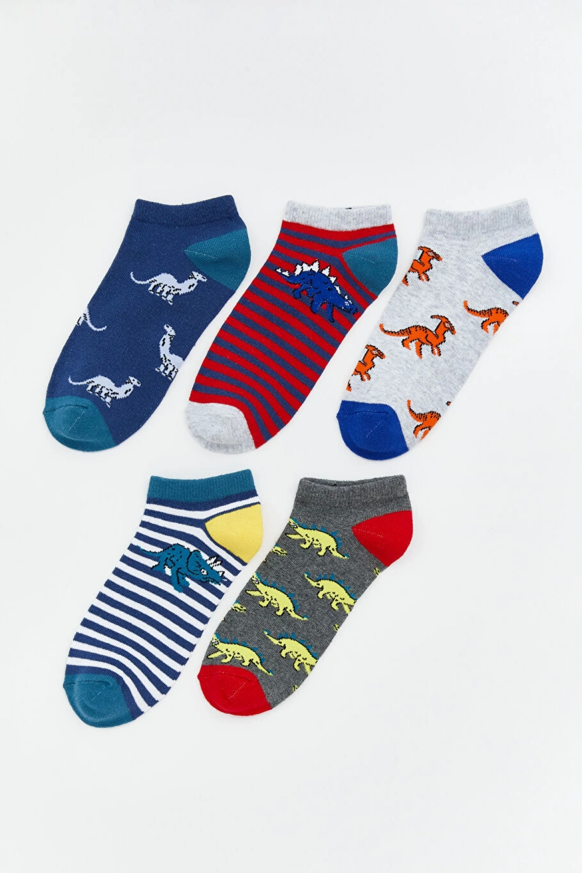 LCW Kids Karışık Desenli Erkek Çocuk Patik Çorap 5li