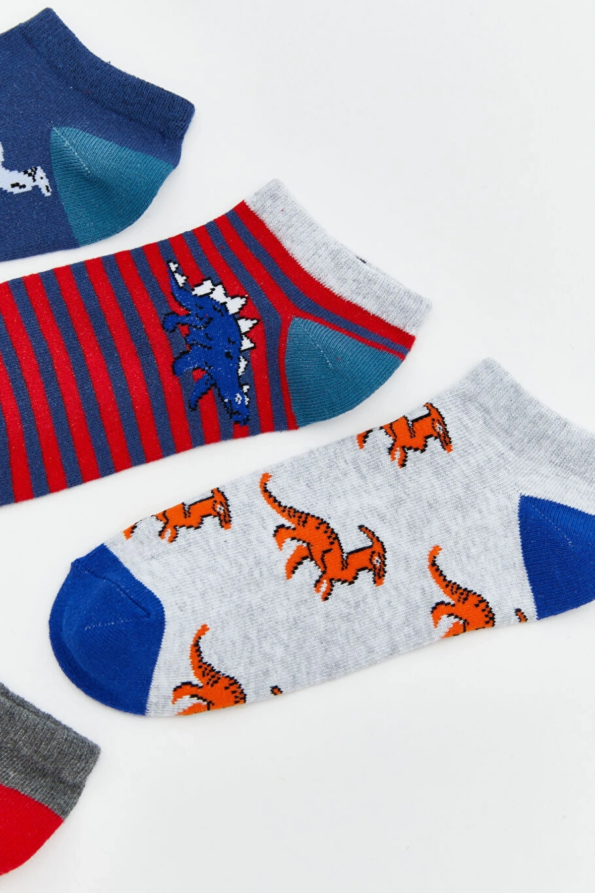 LCW Kids Karışık Desenli Erkek Çocuk Patik Çorap 5li