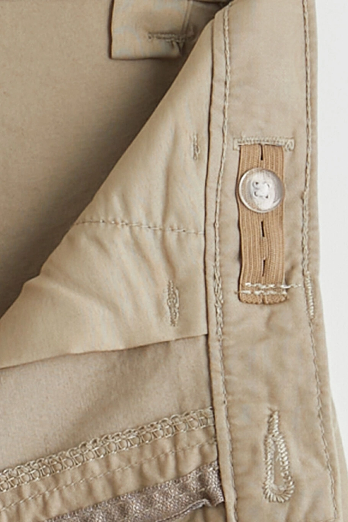 LCW Kids Bej Erkek Çocuk Gabardin Şort