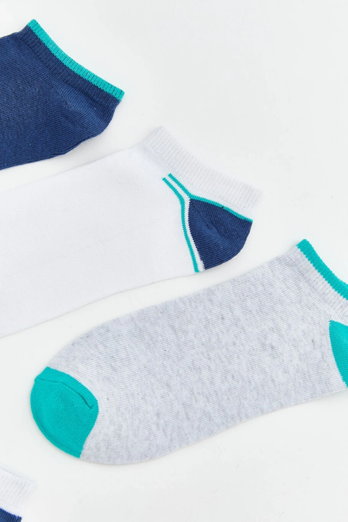 LCW Kids Karışık Çizgili Erkek Çocuk Patik Çorap 5li