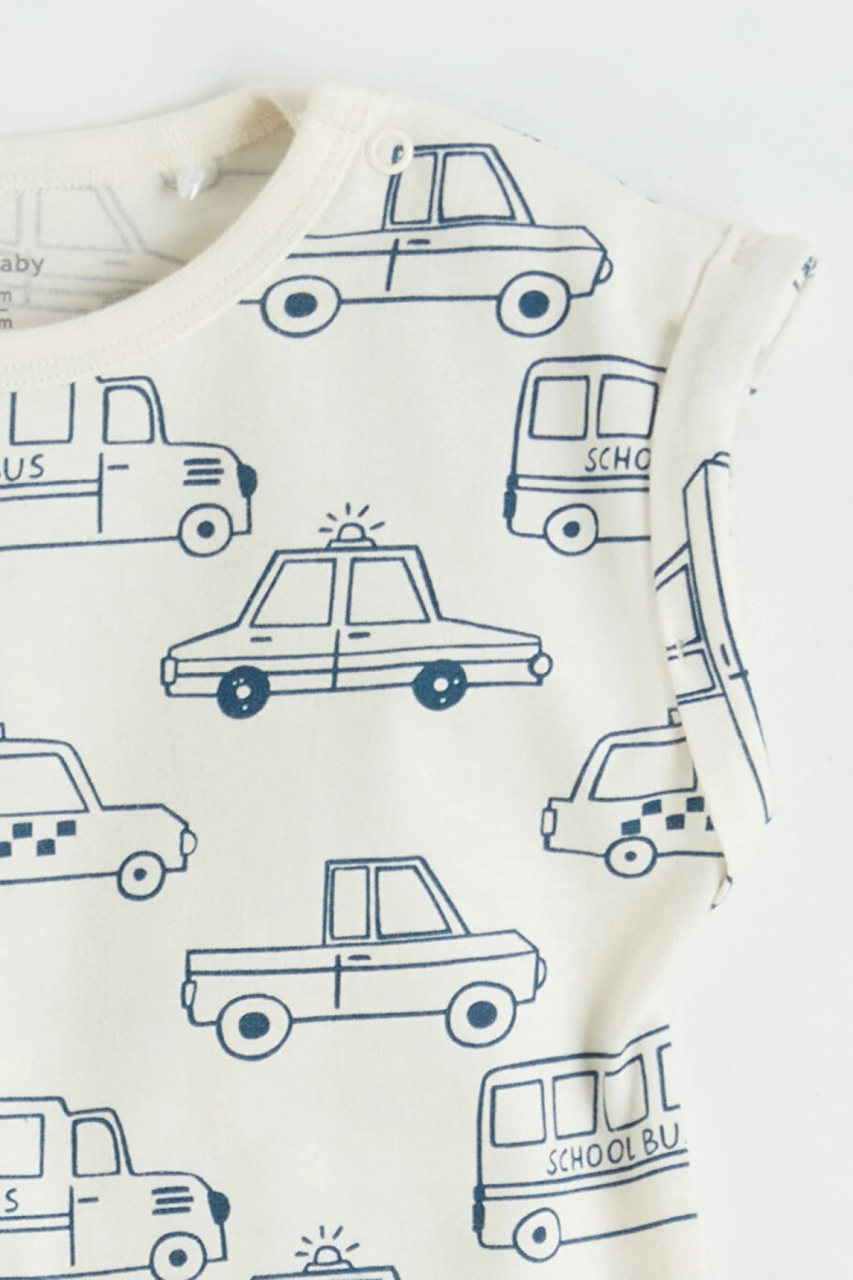 LCW baby Ekru Erkek Bebek Baskılı Tulum 2li