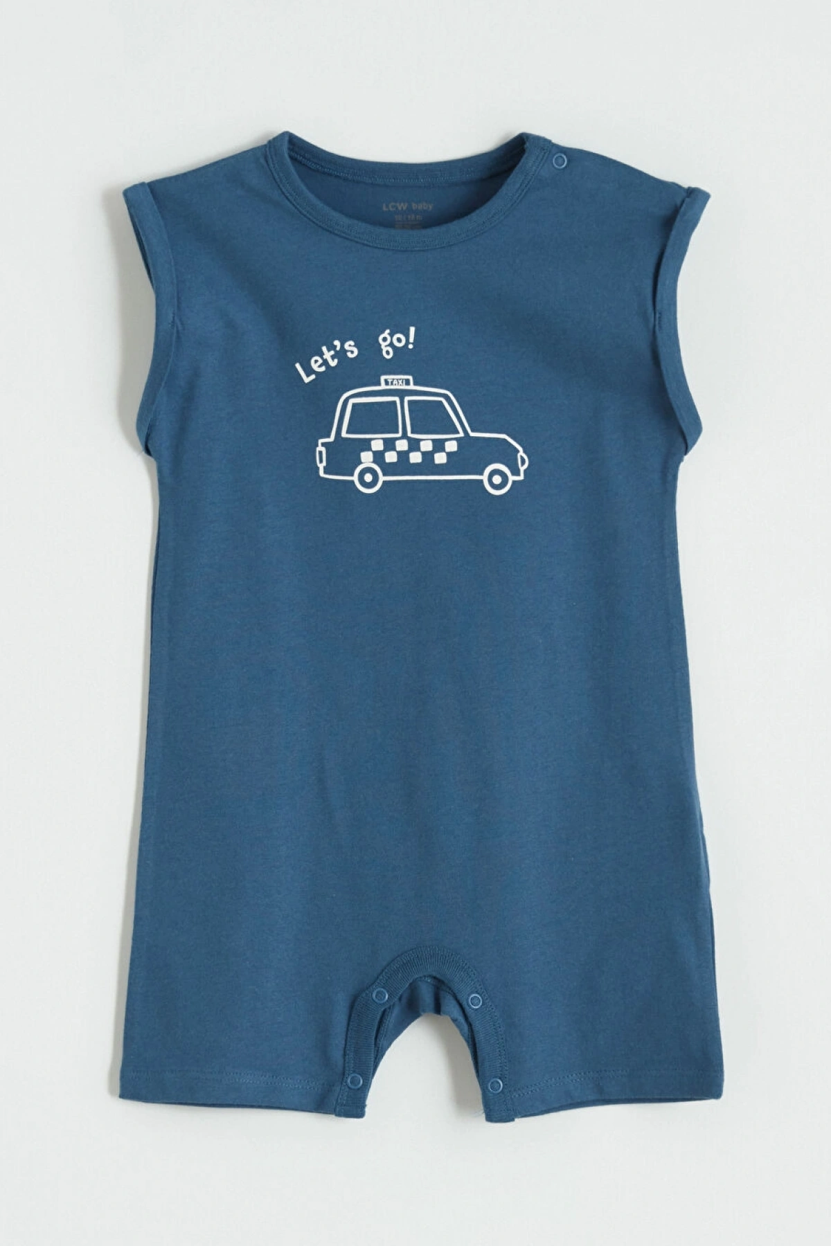 LCW baby Ekru Erkek Bebek Baskılı Tulum 2li