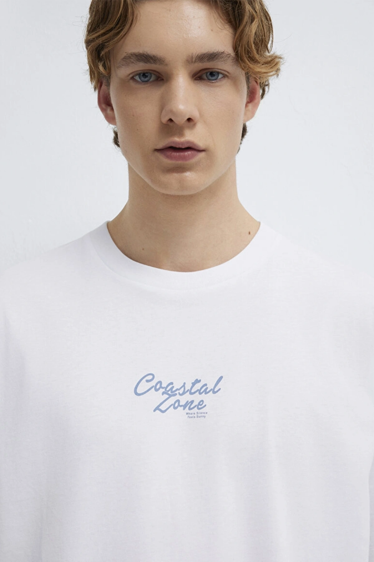 MAVİ Baskılı Beyaz Tişört