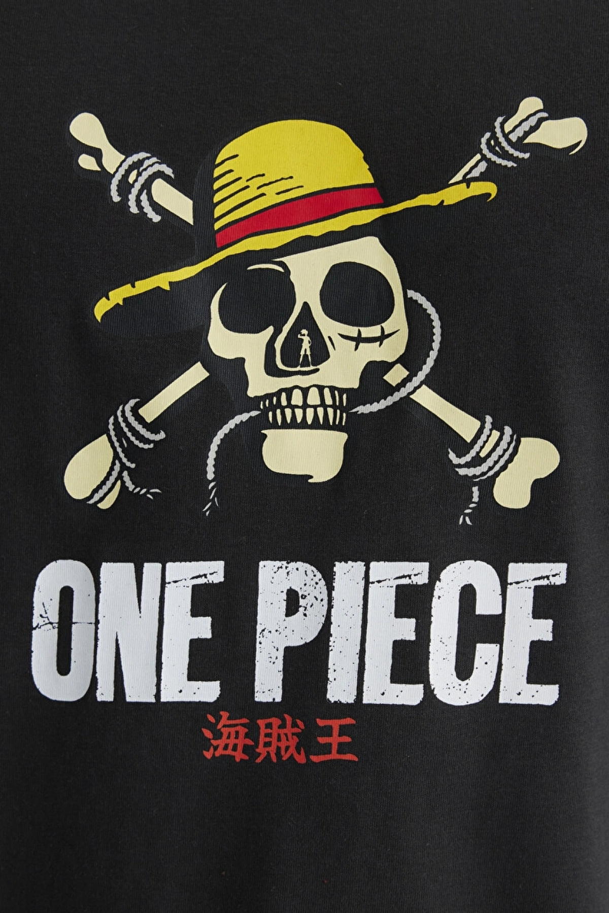 MAVİ One Piece Baskılı Antrasit Tişört