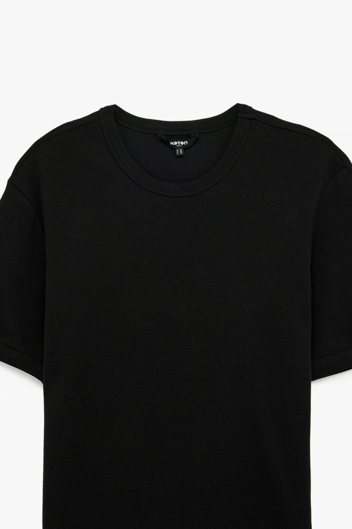 KOTON Kısa Kollu Bisiklet Yaka Pamuklu Slim Fit Tişört