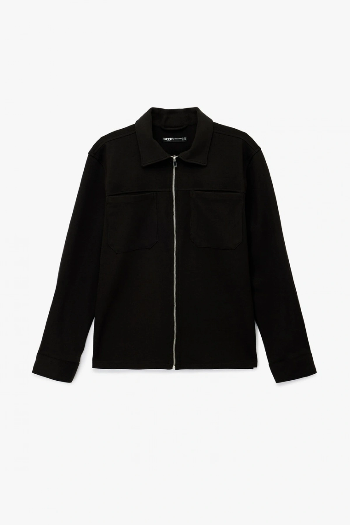 Koton Uzun Kollu Cepli Klasik Yaka Fermuarlı Gömlek Ceket