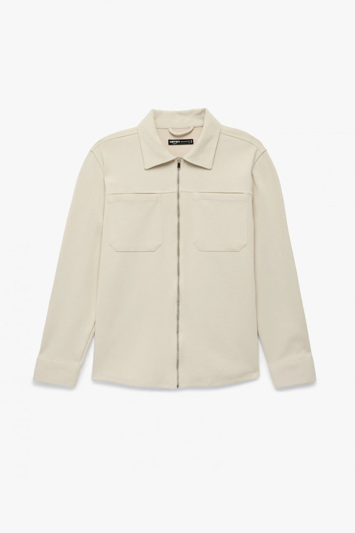 Koton Uzun Kollu Cepli Klasik Yaka Fermuarlı Gömlek Ceket