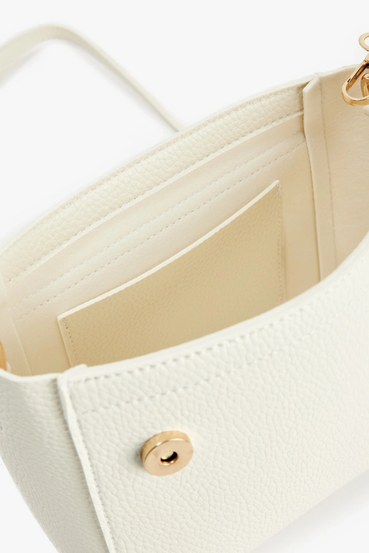 Koton Metal Aksesuarlı Saplı Askılı Suni Deri Çapraz Çanta