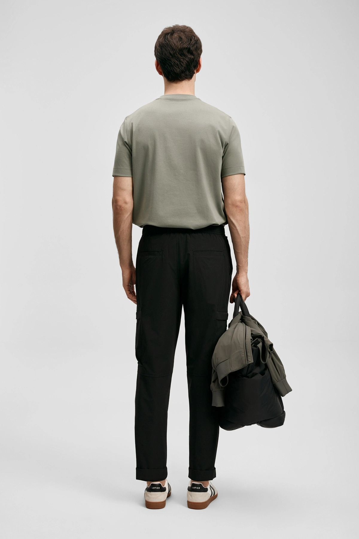 Lufian Marcus Modern Grafik T- Shirt Yeşil