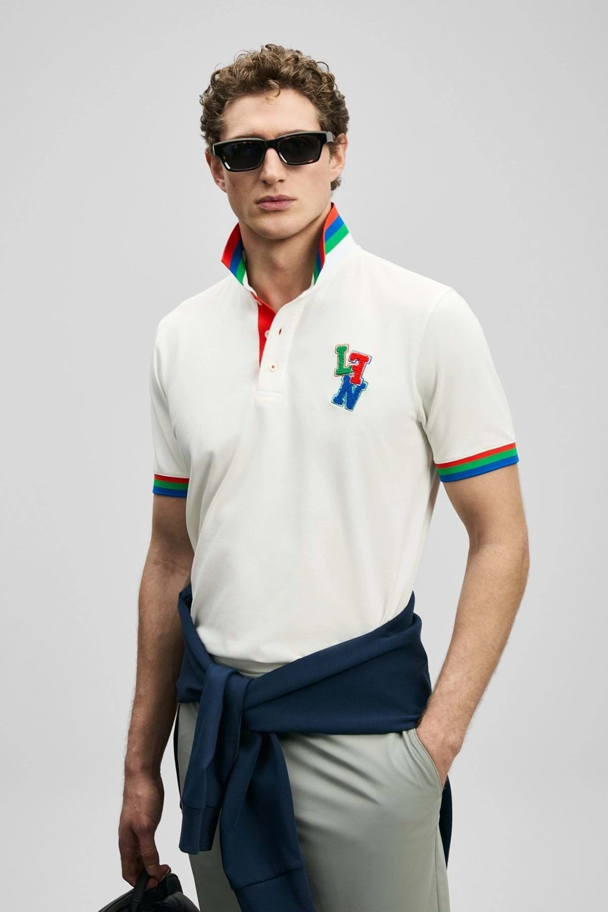 Lufian 111040231 Fun Smart Erkek Polo Tişört Erkek Tişort BEYAZ