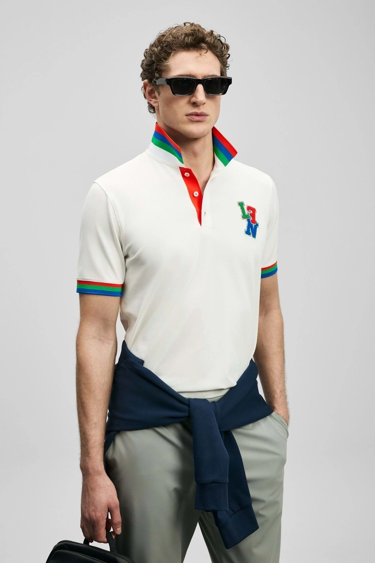 Lufian 111040231 Fun Smart Erkek Polo Tişört Erkek Tişort BEYAZ