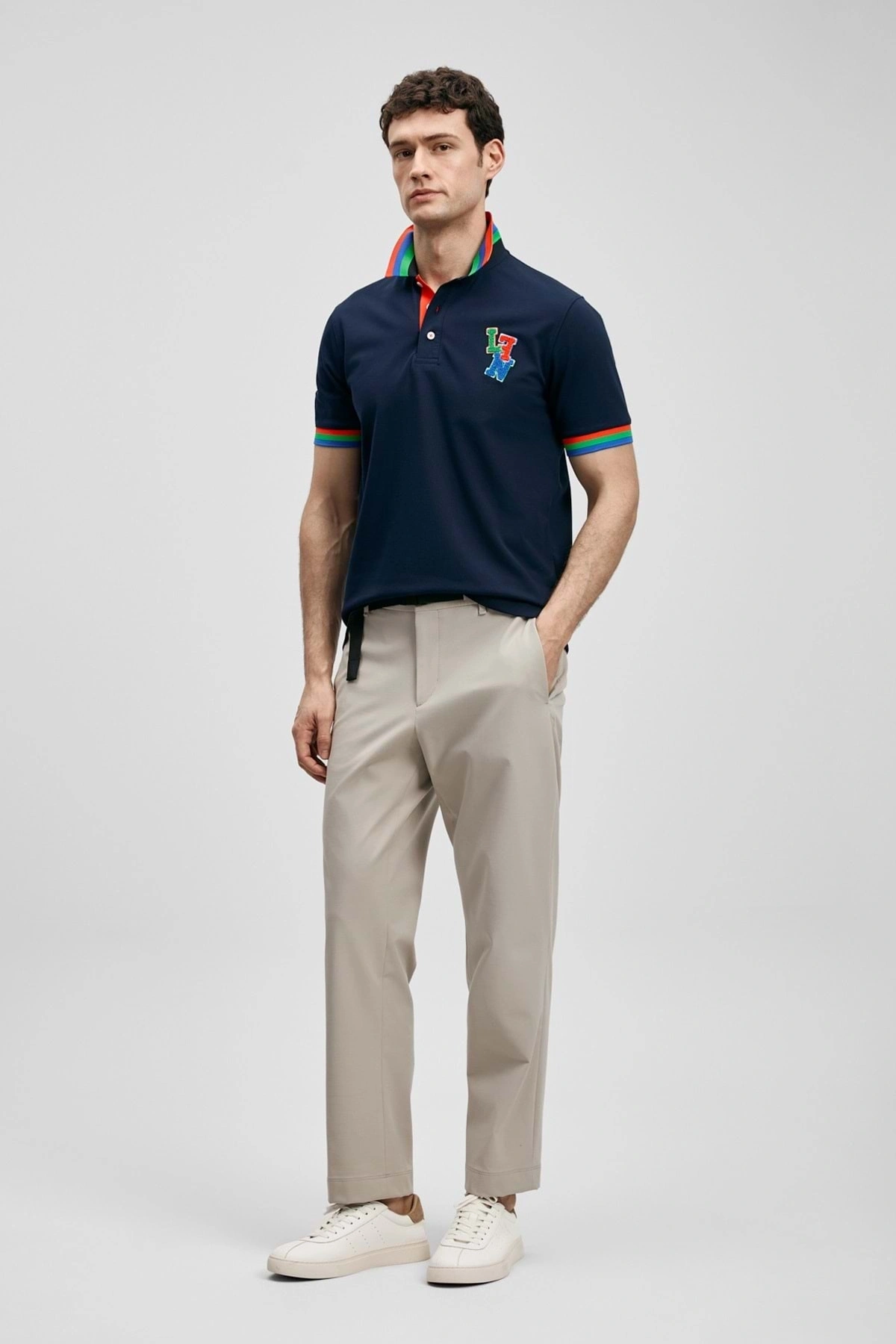 Lufian Fun Smart Erkek Polo Tişört Erkek Tişort LACİVERT