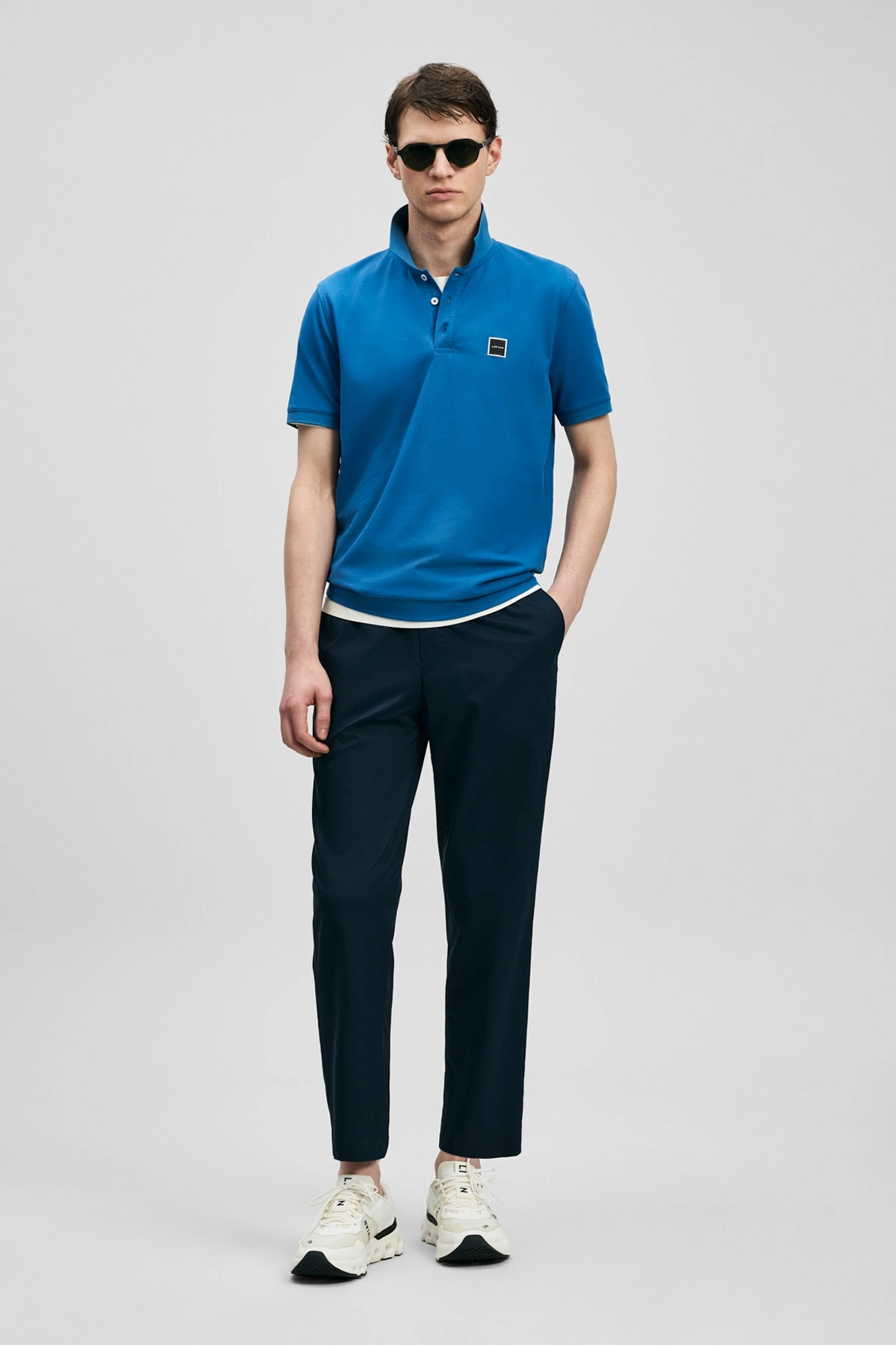 Lufian Carter Smart Erkek Polo Tişört Mavi