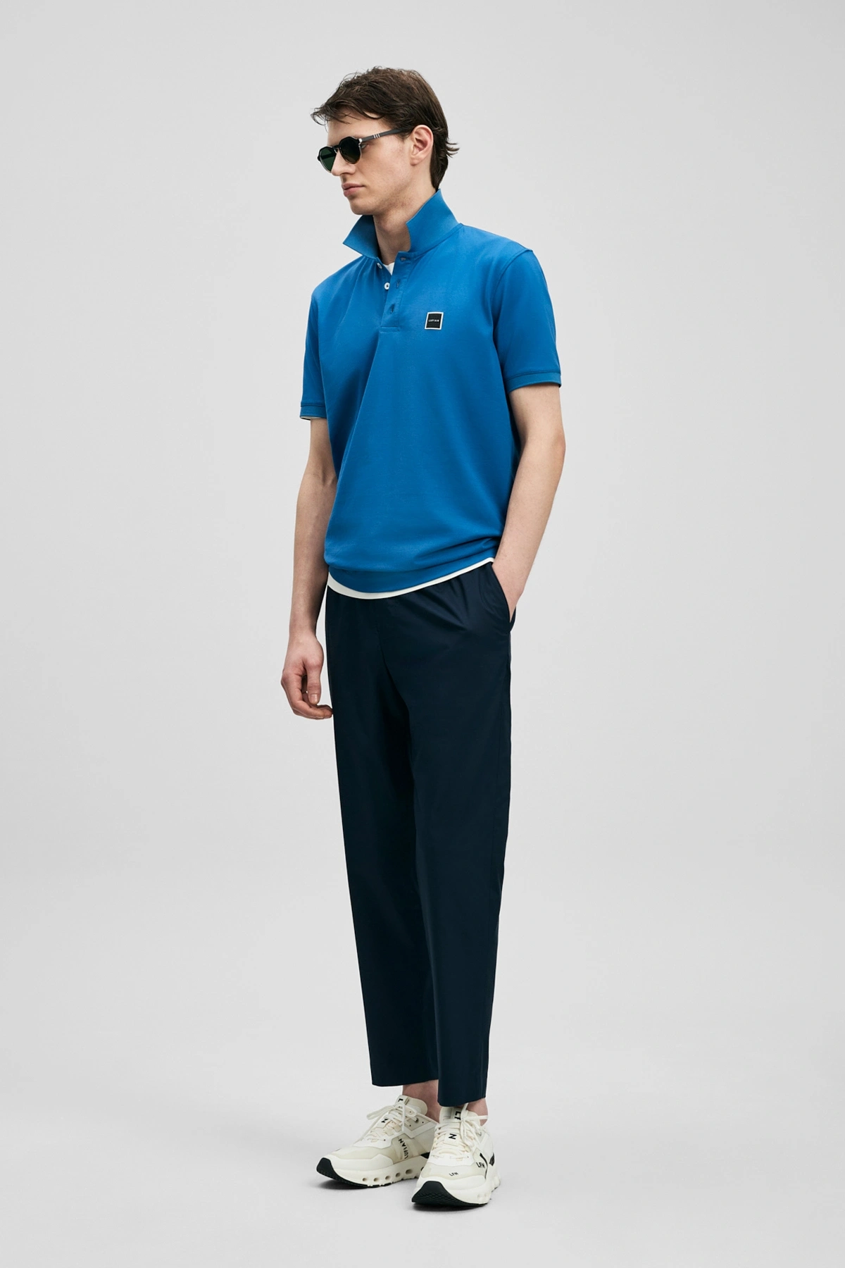 Lufian Carter Smart Erkek Polo Tişört Mavi