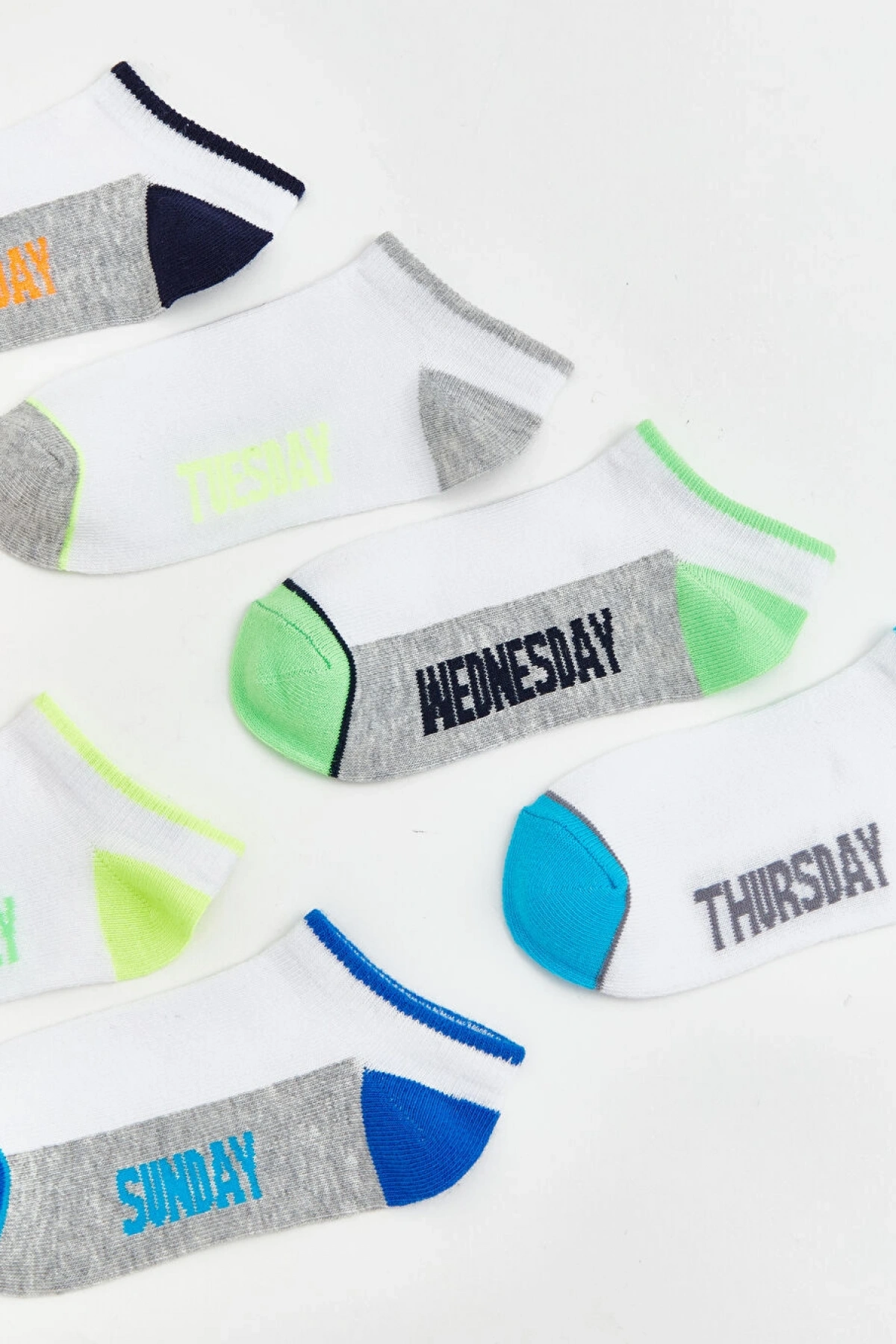 LCW Kids Karışık Erkek Çocuk Desenli Patik Çorap 7li