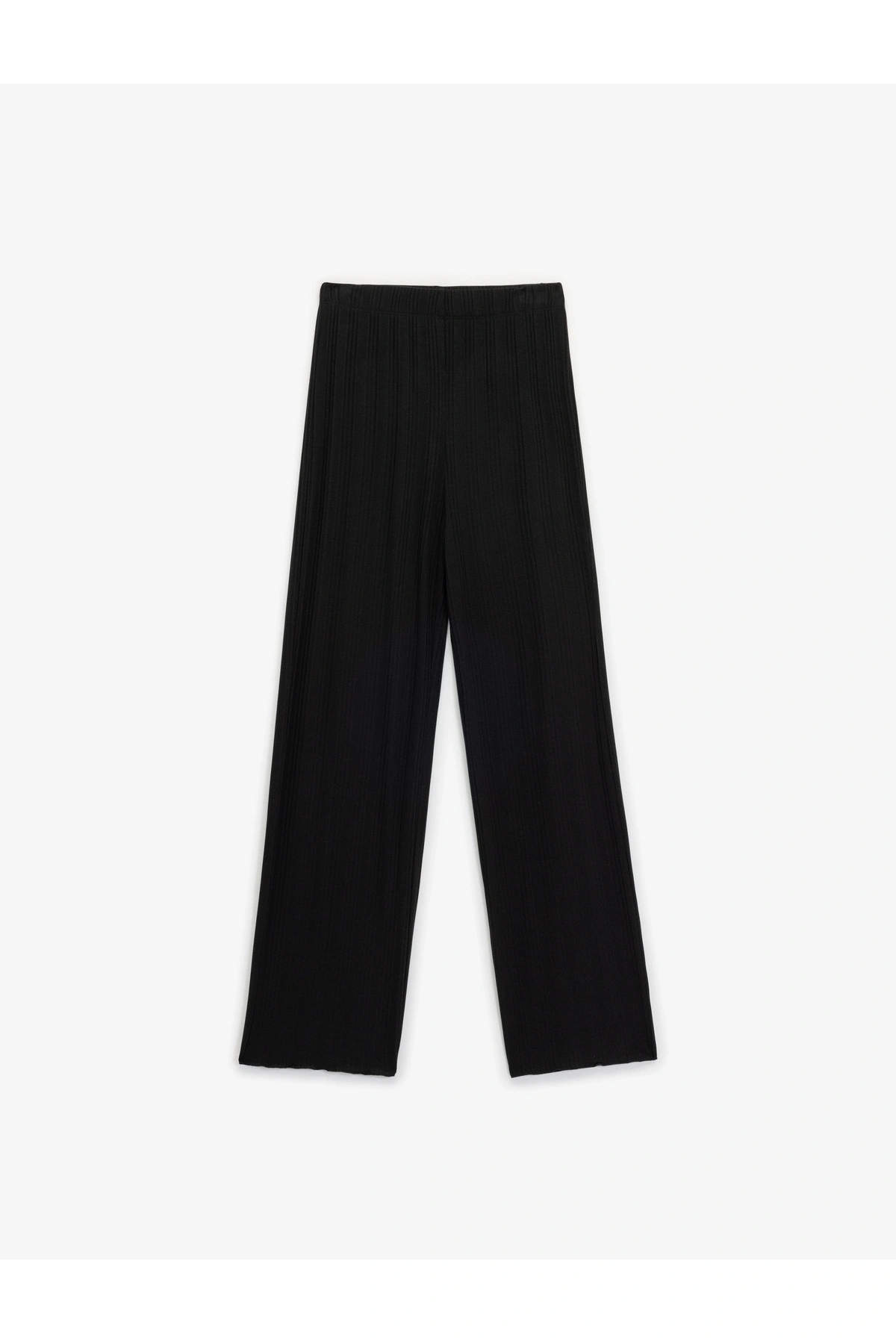 Koton Modal Kumaş Dokulu Düz Bol Paça Pijama Altı