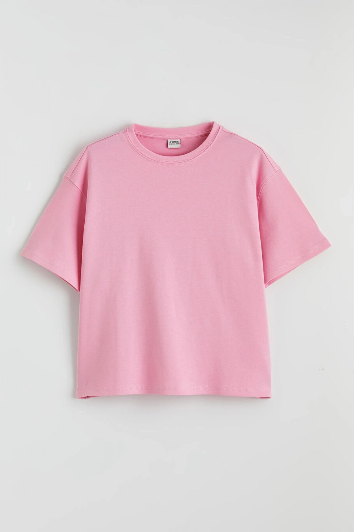 LCW Kids Pembe Bisiklet Yaka Kız Çocuk Tişört Ve Eşofman Altı