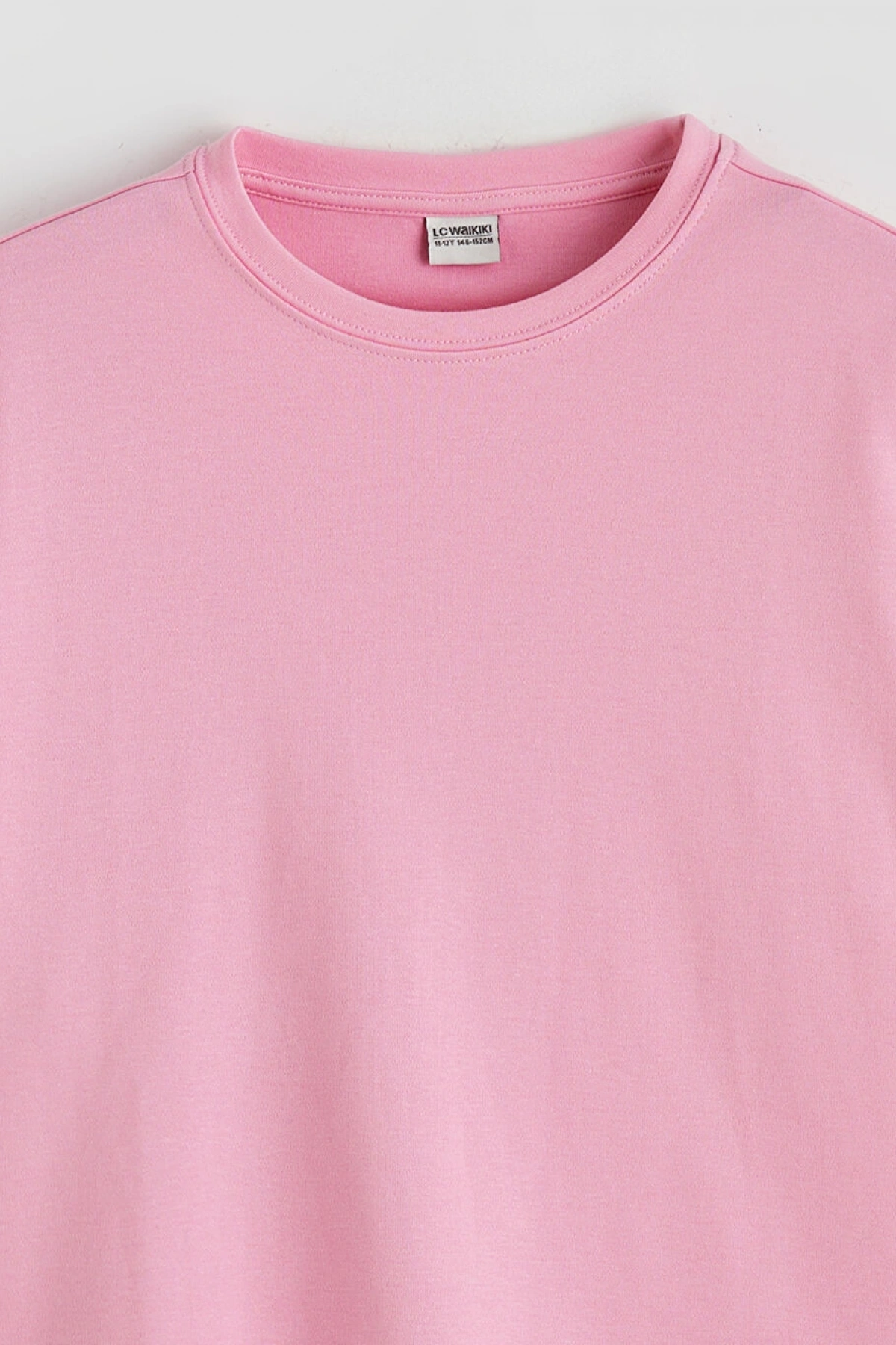 LCW Kids Pembe Bisiklet Yaka Kız Çocuk Tişört Ve Eşofman Altı