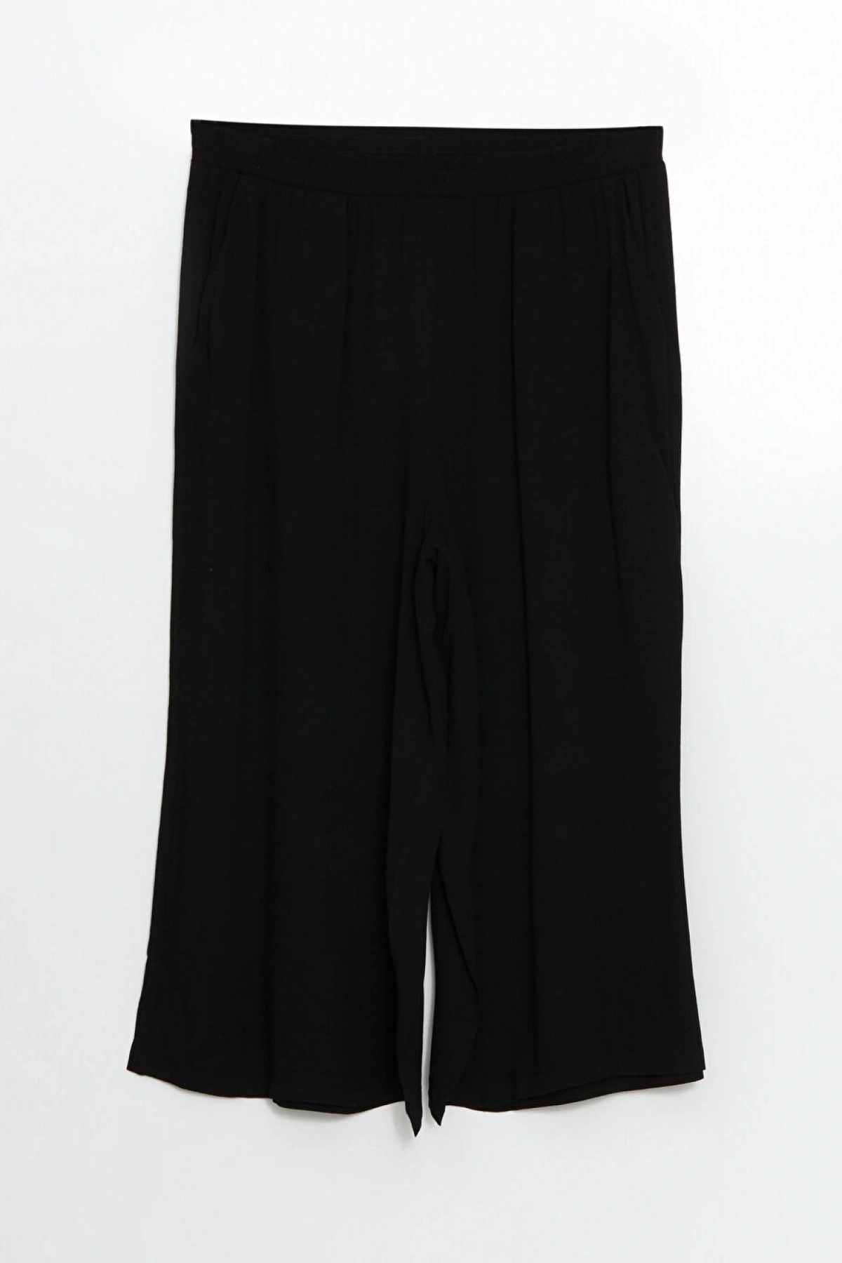 LCWAIKIKI Classic Siyah Beli Lastikli Kadın Kapri