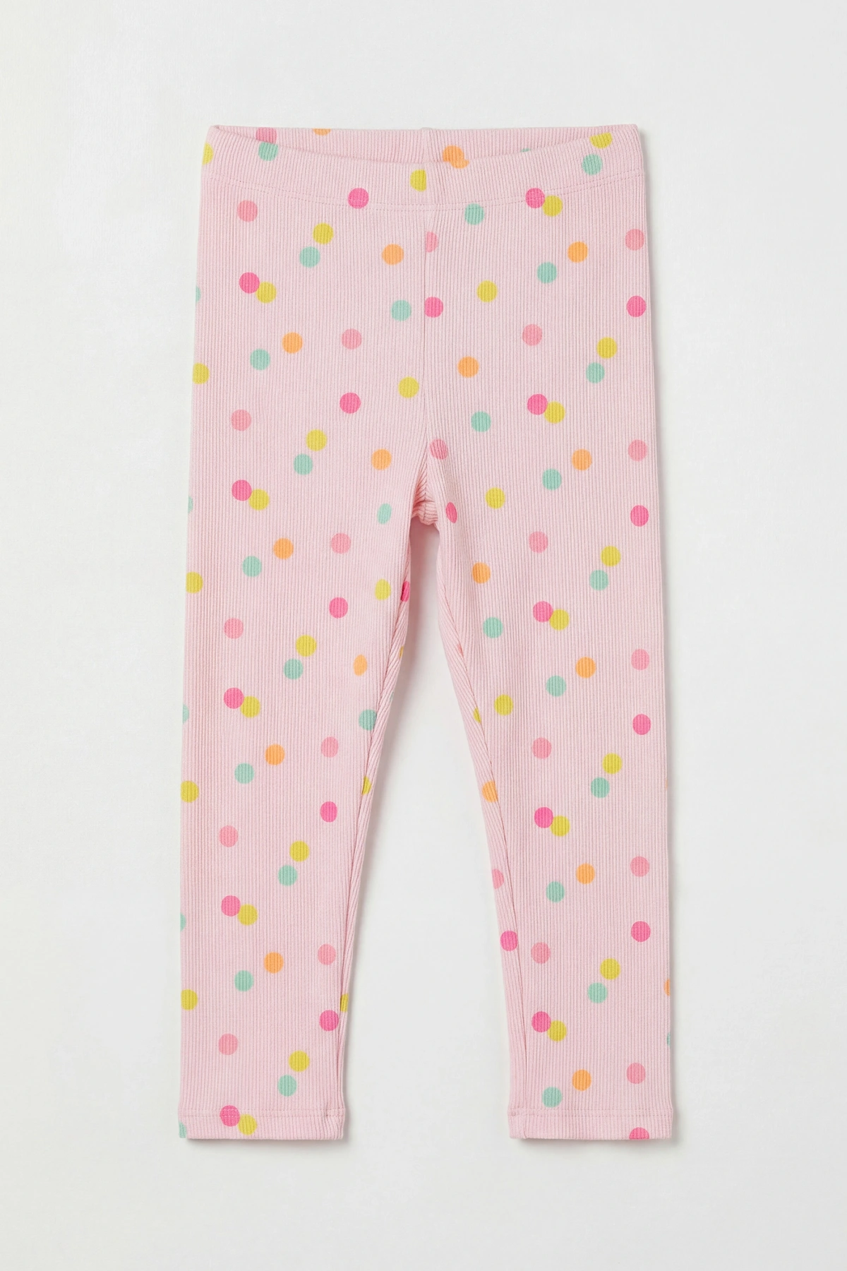 LCW Kids Pembe Puantiyeli Kız Bebek Tayt