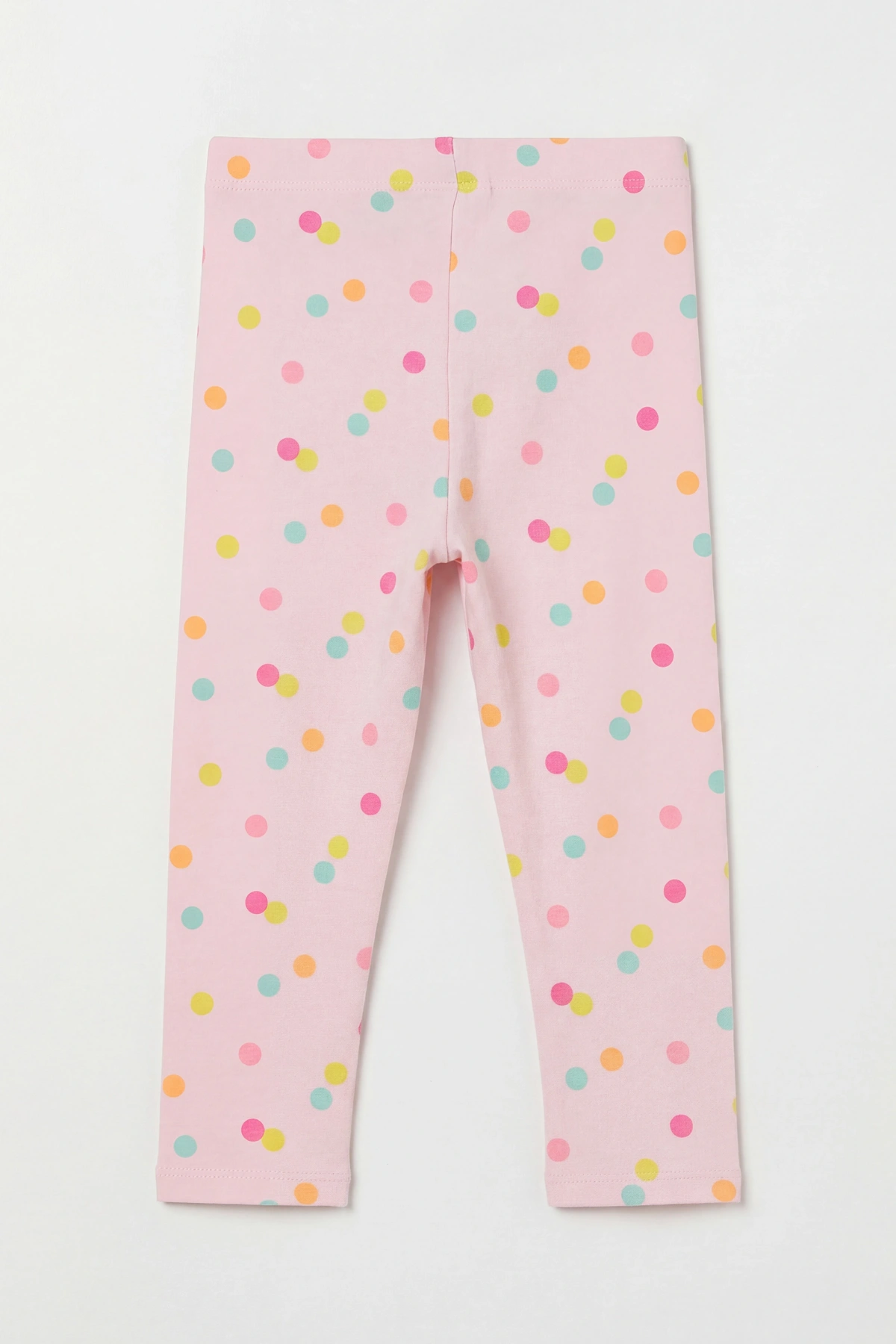 LCW Kids Pembe Puantiyeli Kız Bebek Tayt